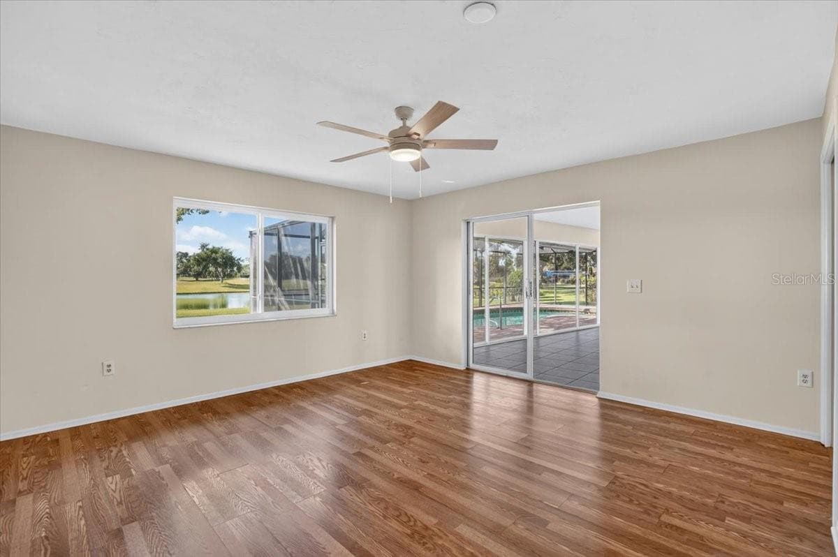 Primary Bed view into FL Room - 3504 WILDERNESS BLVD W, PARRISH