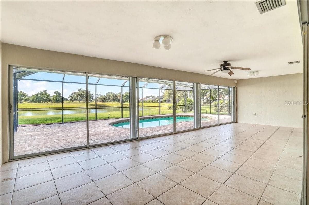 Glass Wall in Florida Room - 3504 WILDERNESS BLVD W, PARRISH