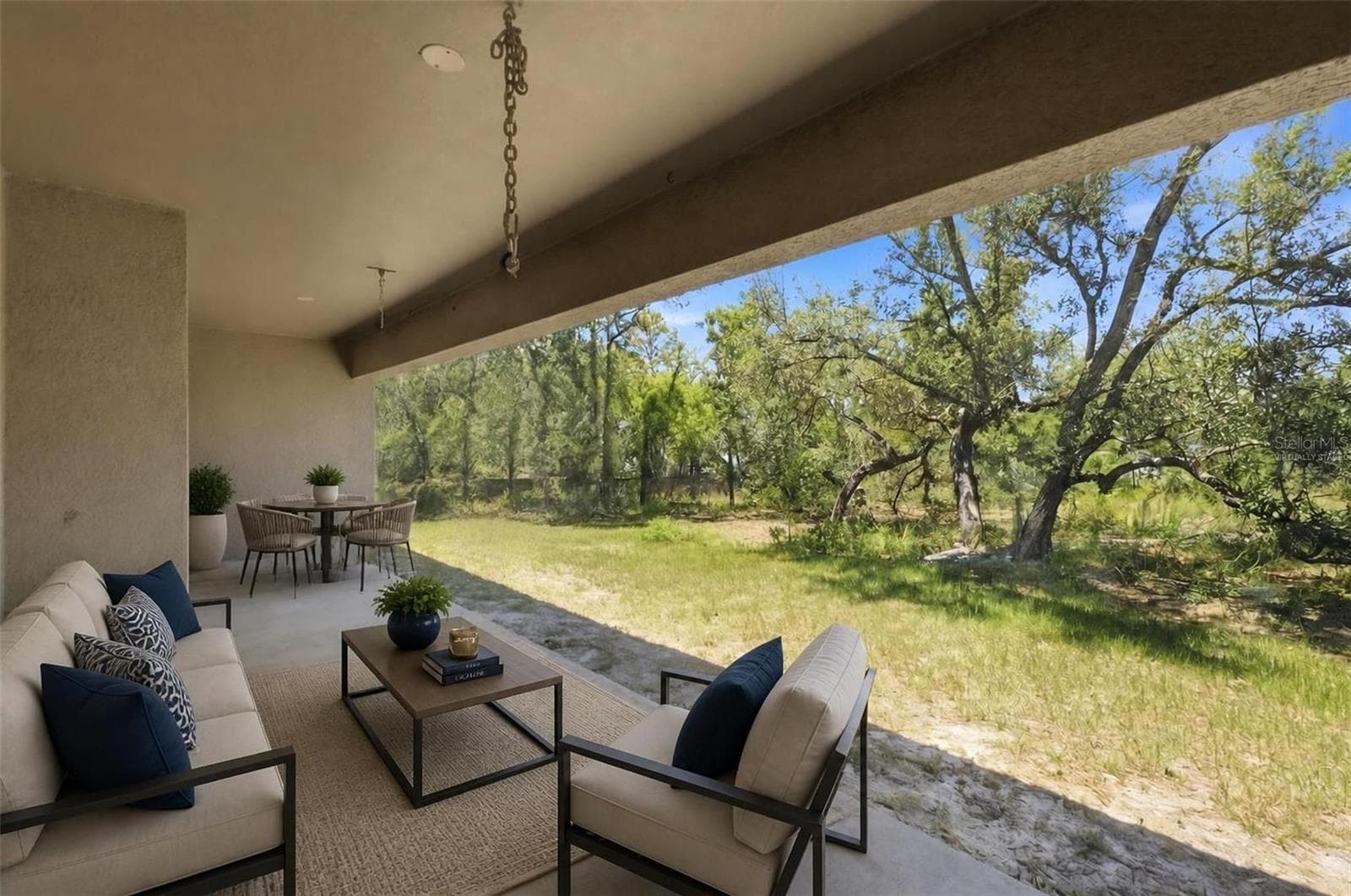 VIRTUALLY STAGEDback yard - 12155 PEREGRINE FALCON AVE, WEEKI WACHEE