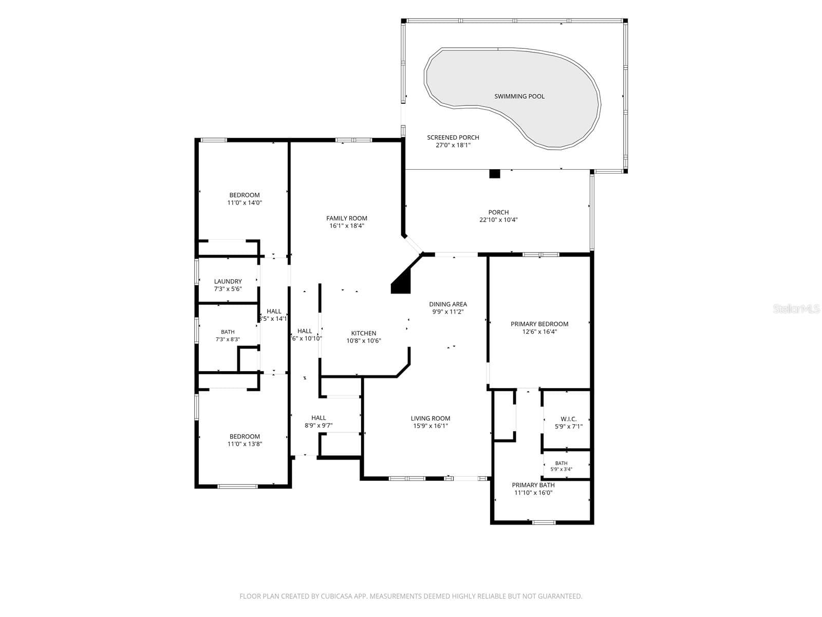 Floor plan. - 2376 DODGE ST, PORT CHARLOTTE