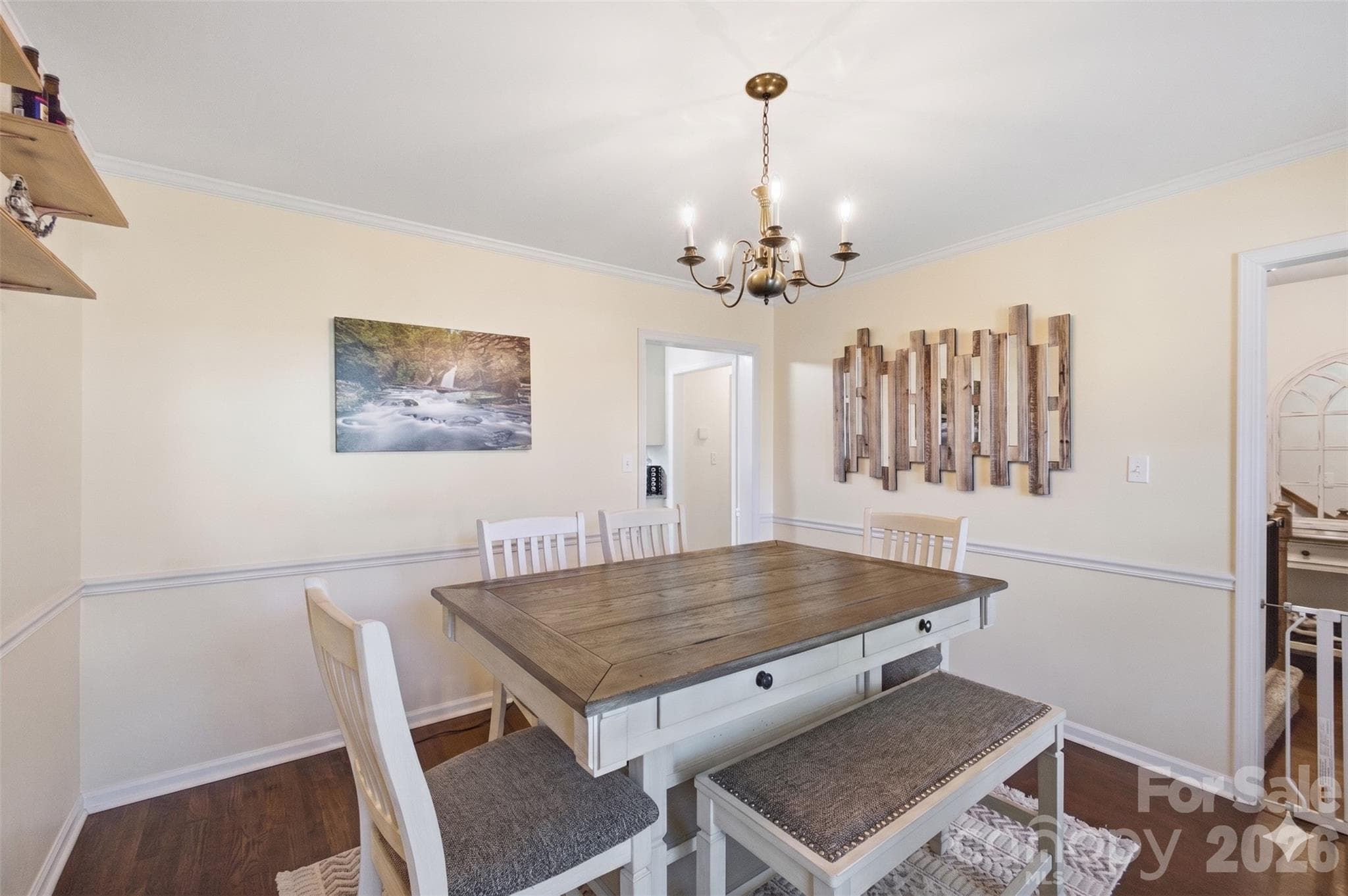Dining Room (Popcorn ceilings digitally removed to reflect pop-corn ceiling physically being removed in home) - 109 Elk Court, Mount Holly