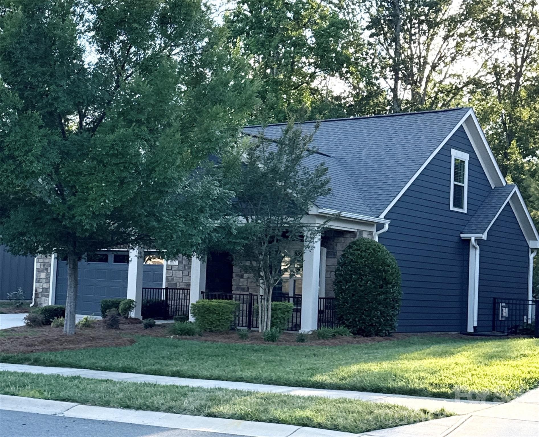 Right/Front View of Home Freshly Painted - Waxhaw