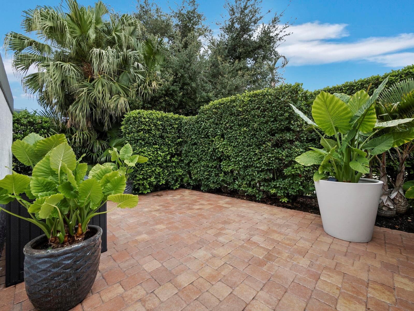 Patio off pool lanai - 206 FOUR KNOT LN, OSPREY