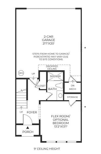 First Floor Floorplan - Charlotte
