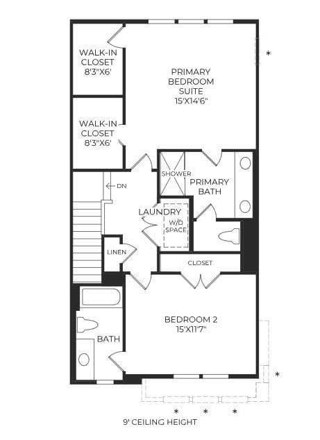 Third Floor Floorplan - Charlotte