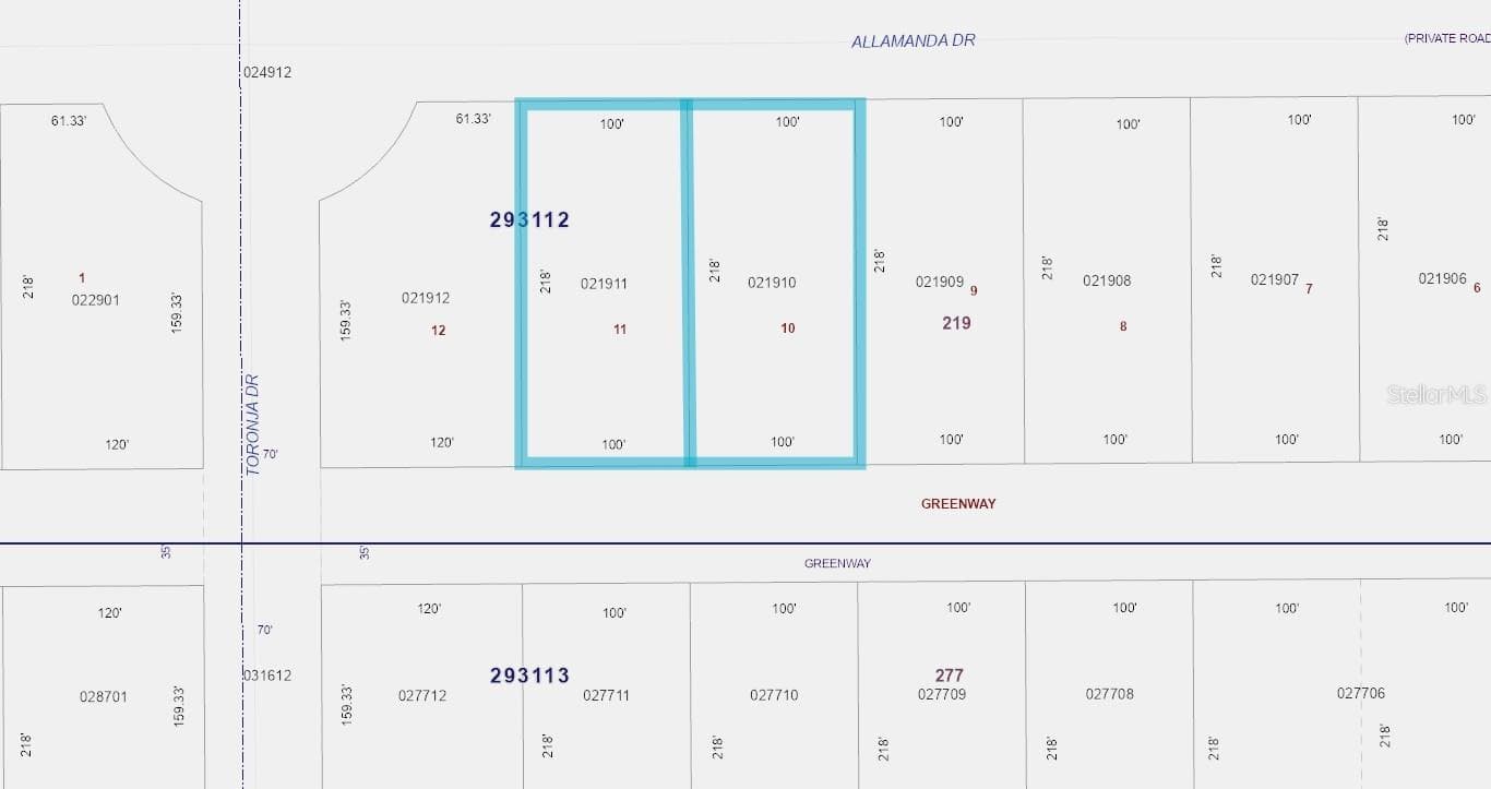 Land at 819 & 821 ALLAMANDA DR, INDIAN LAKE ESTATES, photo 4 of 47