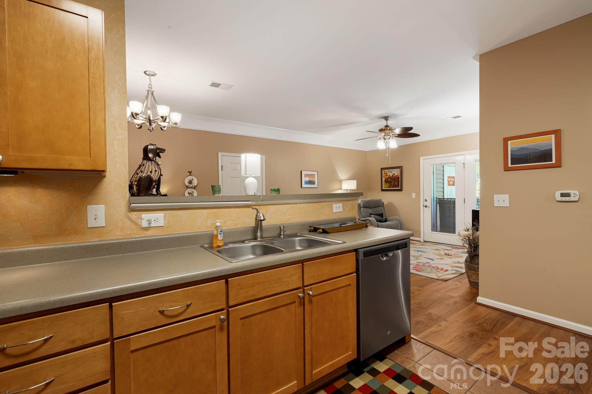 Kitchen looking into great room - Asheville