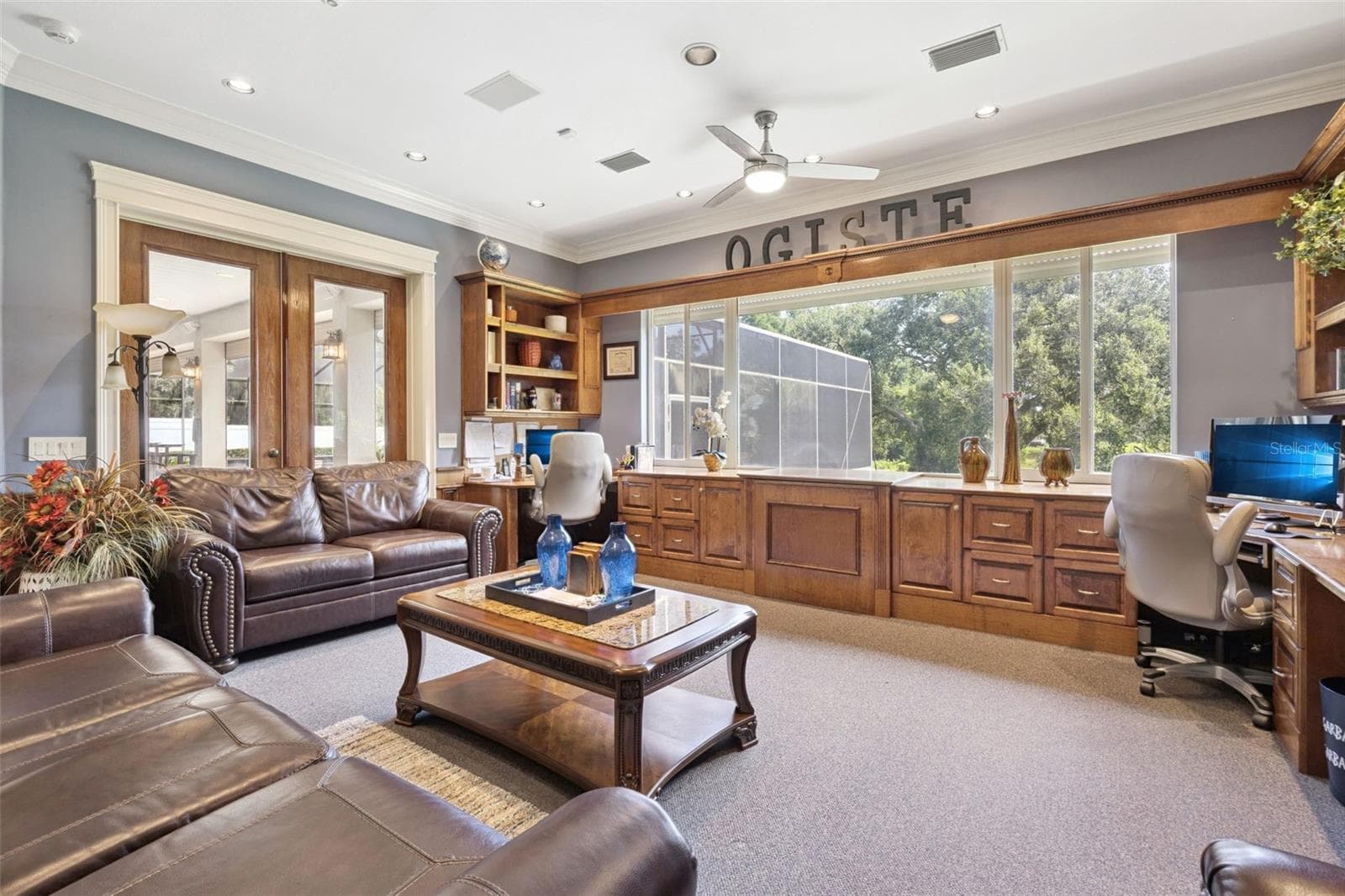 Bedroom 4 – Currently Configured as a Lake-View Home Office - 605 OLD MOUNT DORA RD, EUSTIS