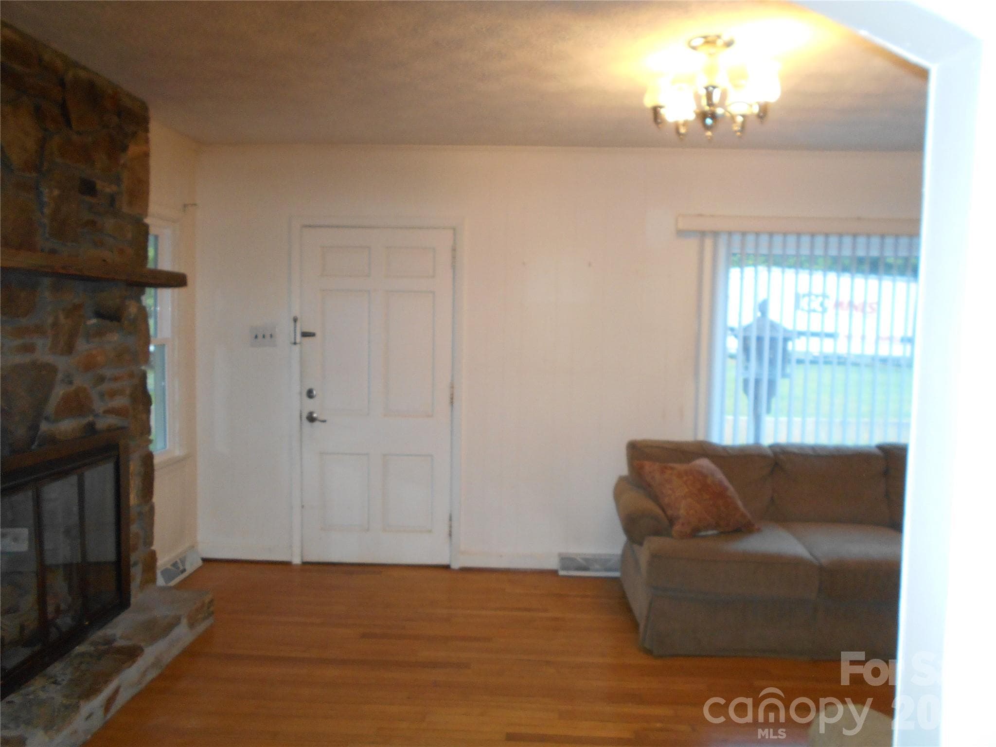 Front door as seen from dining room - Black Mountain