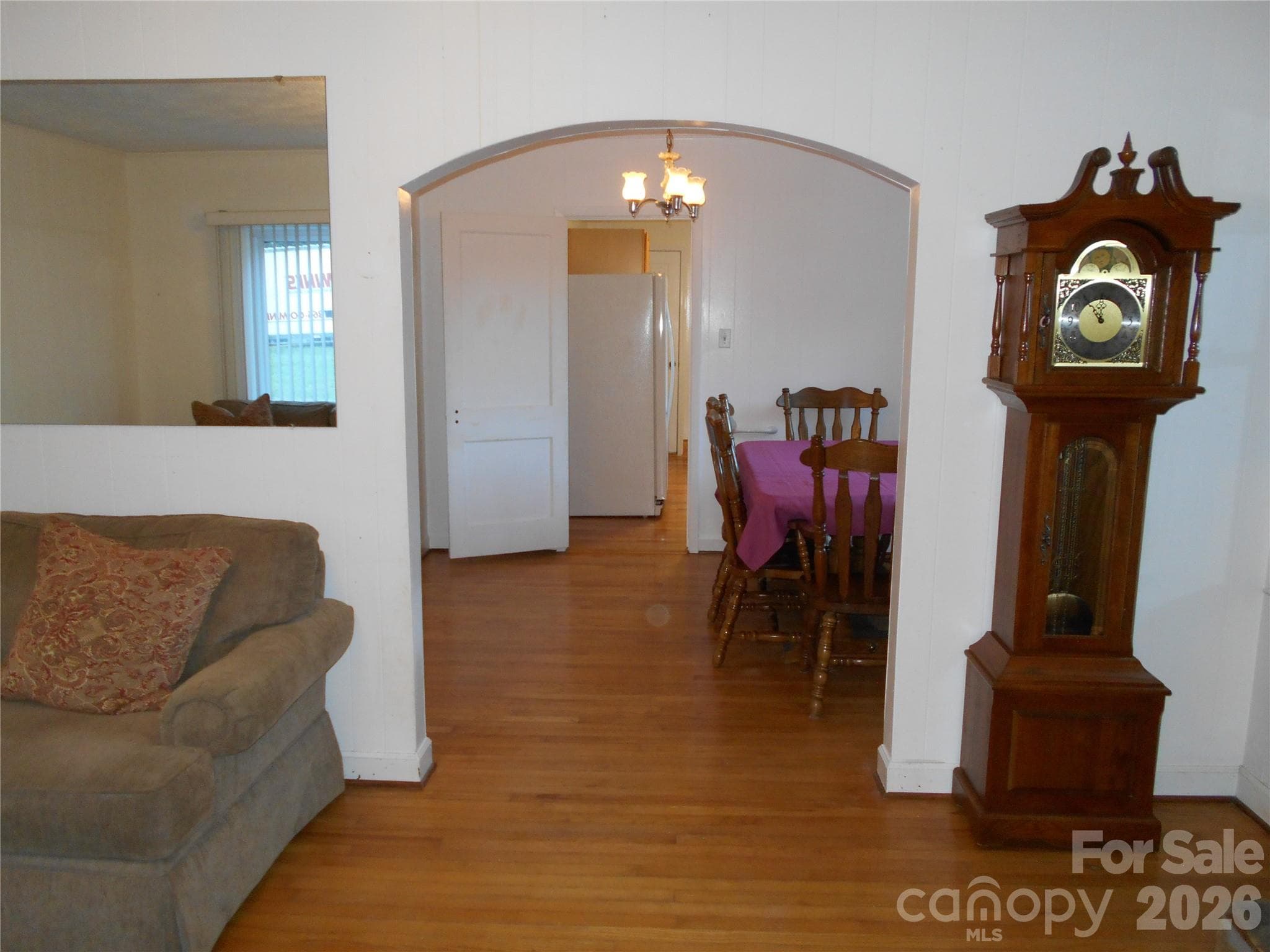 Entrance looking towards dining room and kitchen - Black Mountain