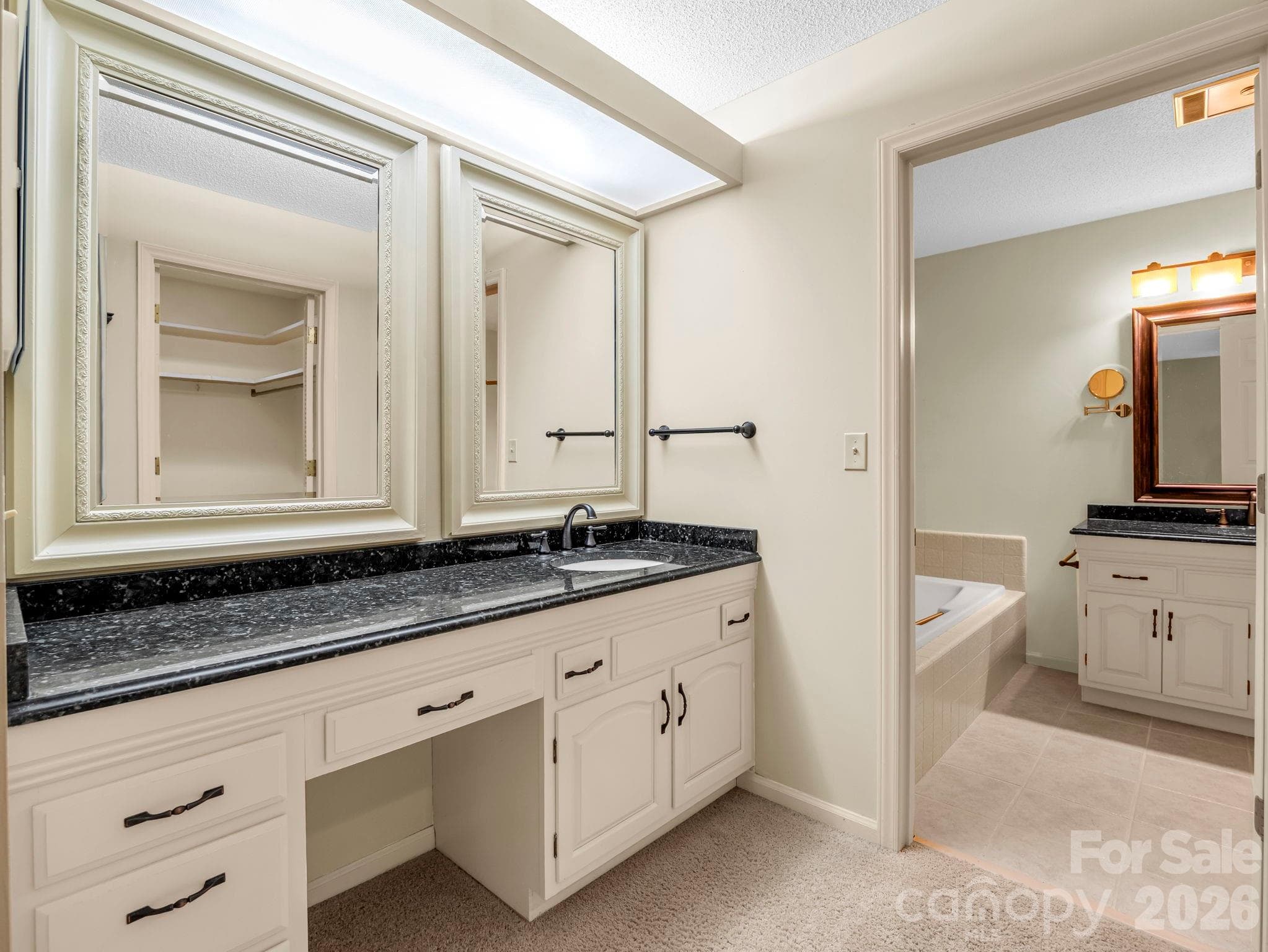 Primary bedroom vanity & dressing area - 115 Woodhaven Drive, Hendersonville