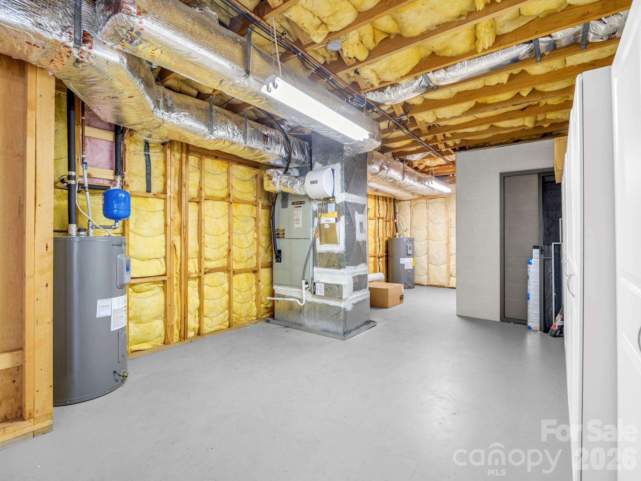 Basement storage & Utility area - 115 Woodhaven Drive, Hendersonville