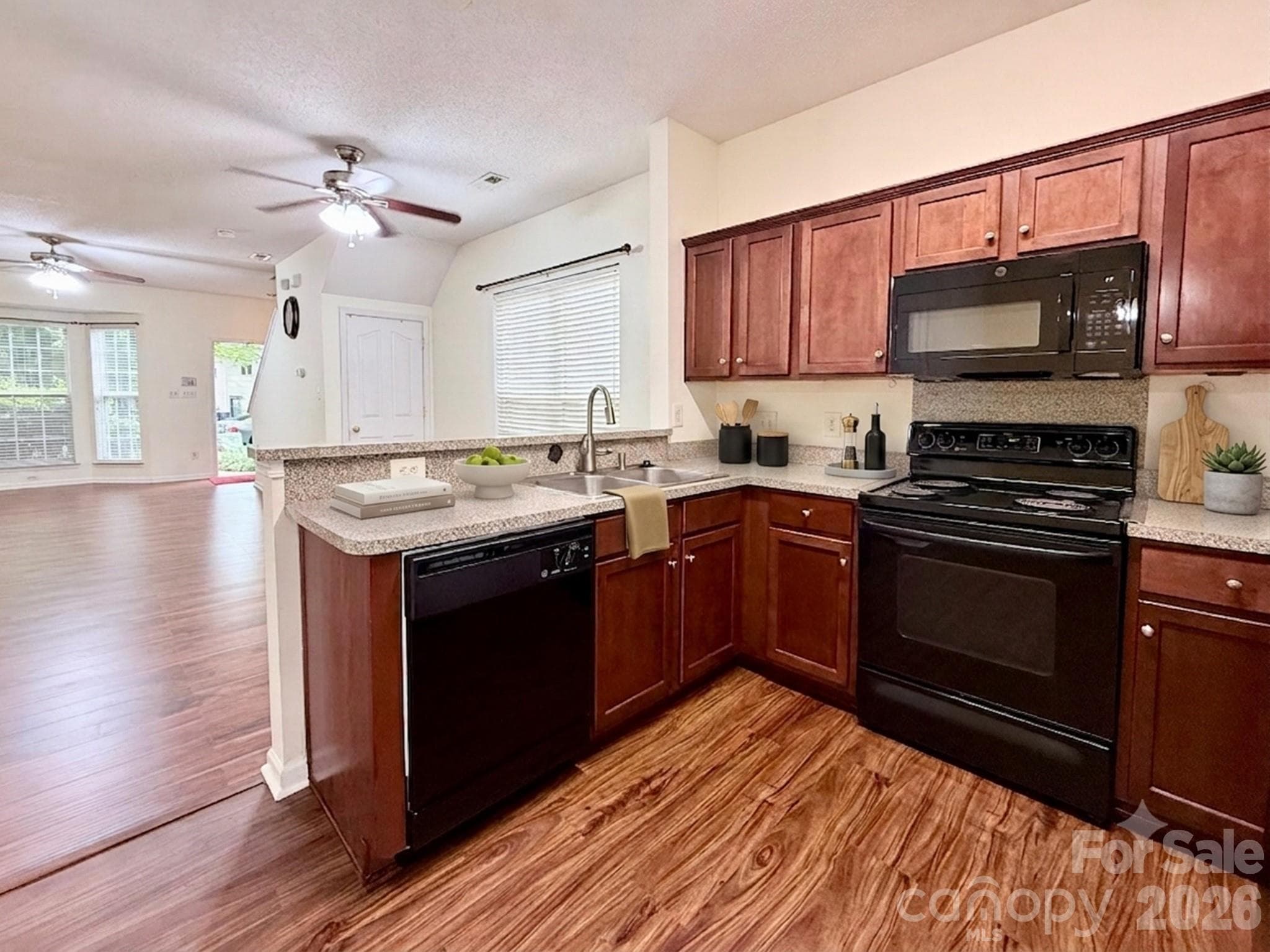 Open Kitchen with breakfast bar - 8842 Gerren Court, Charlotte