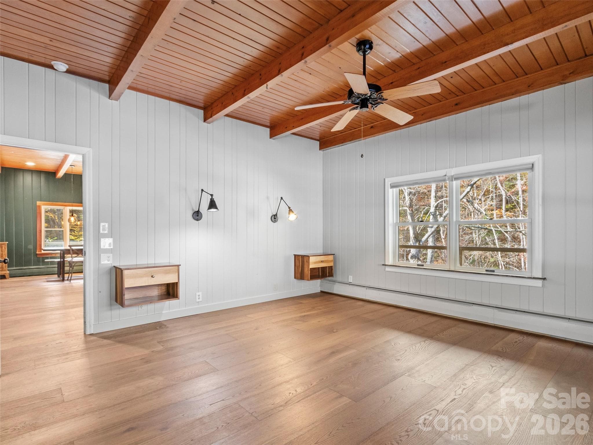 Primary bedroom in main house without bed - 191 N Fork Road, Burnsville