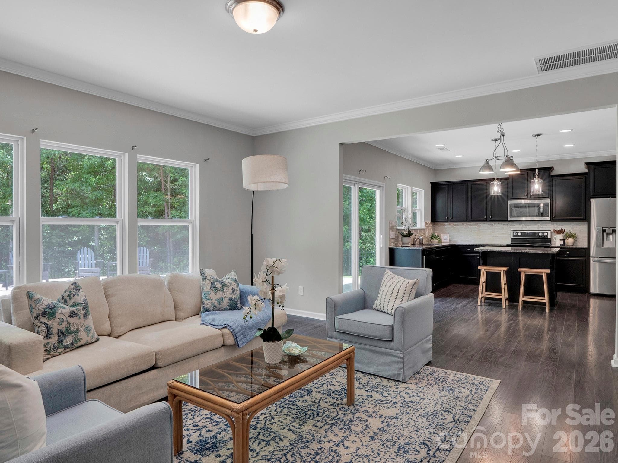 Open floorpan at the back of the home - Rock Hill