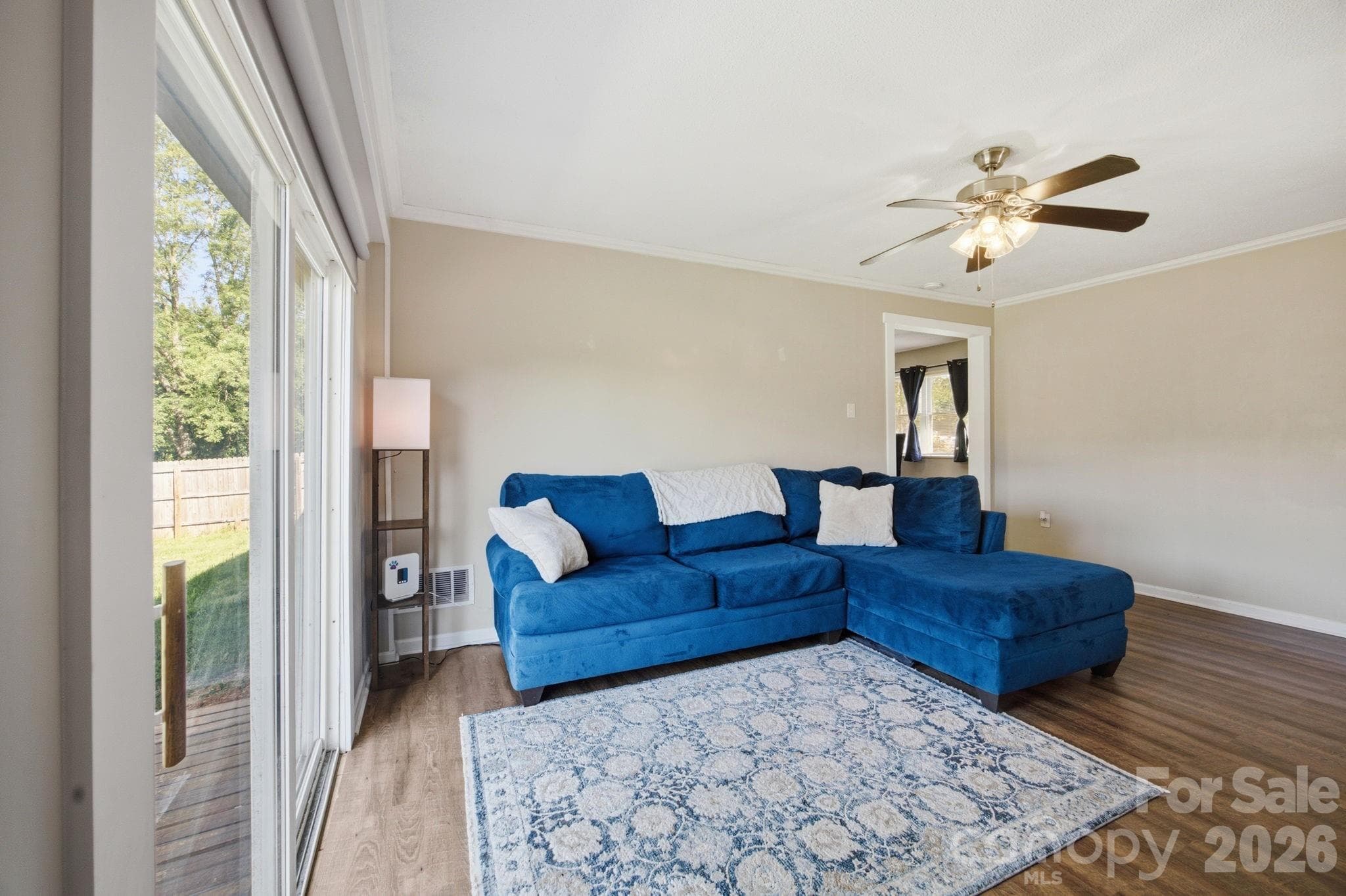Living Room with Slider to the Deck - Statesville