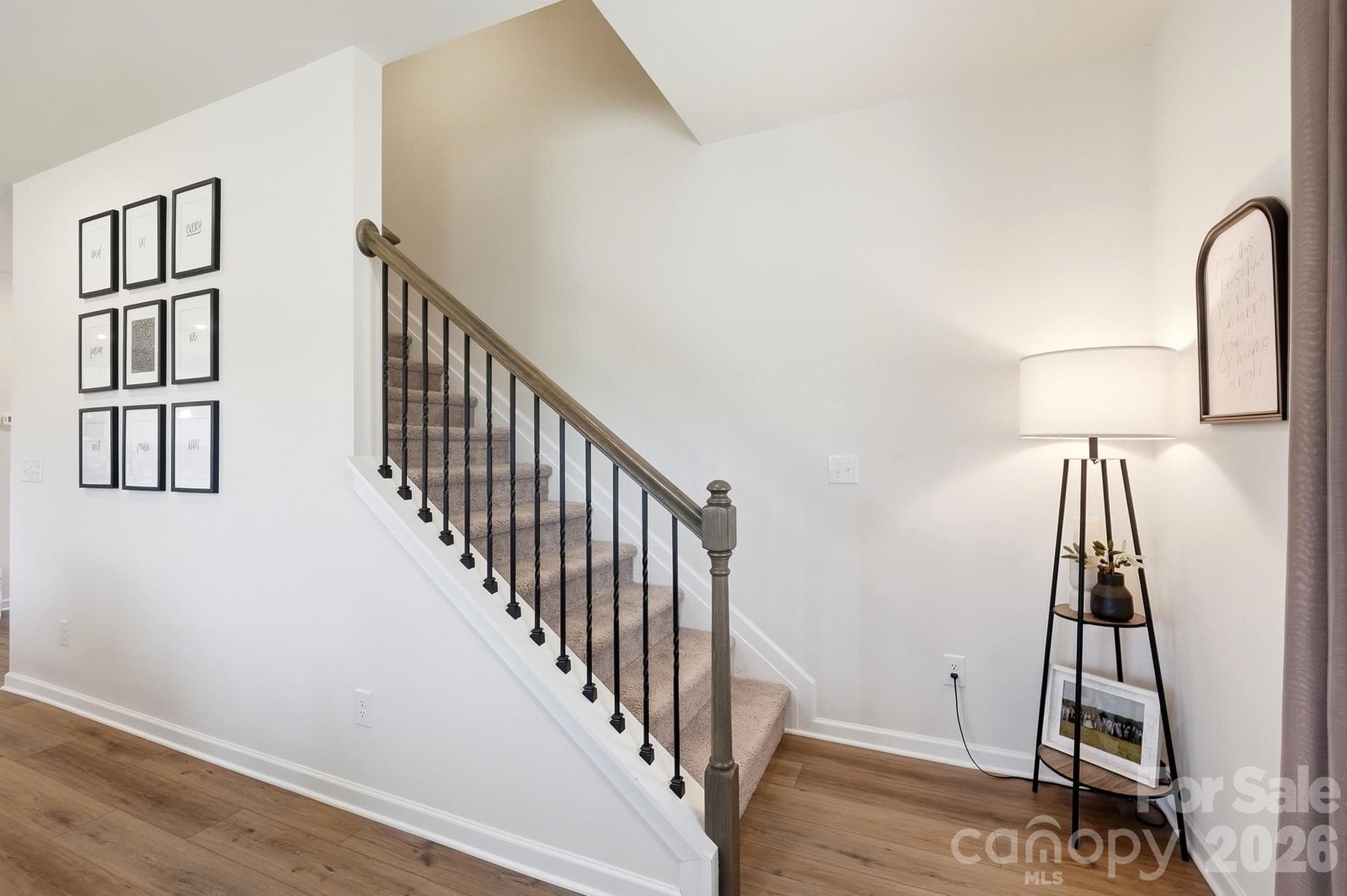 Stairway leads to all four bedrooms and the upstairs loft. - 6023 Busch Way, Midland