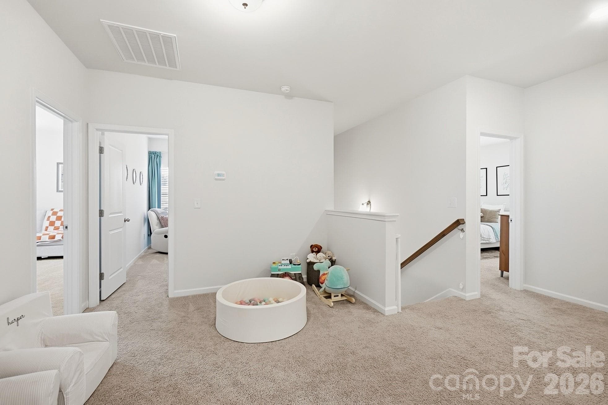 Loft is ideal for a media room, playroom, or homework area. - 6023 Busch Way, Midland