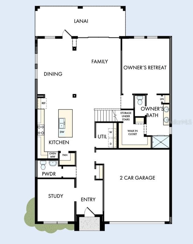 Floor Plan First Floor - 5147 CREEK SAND DR, APOLLO BEACH