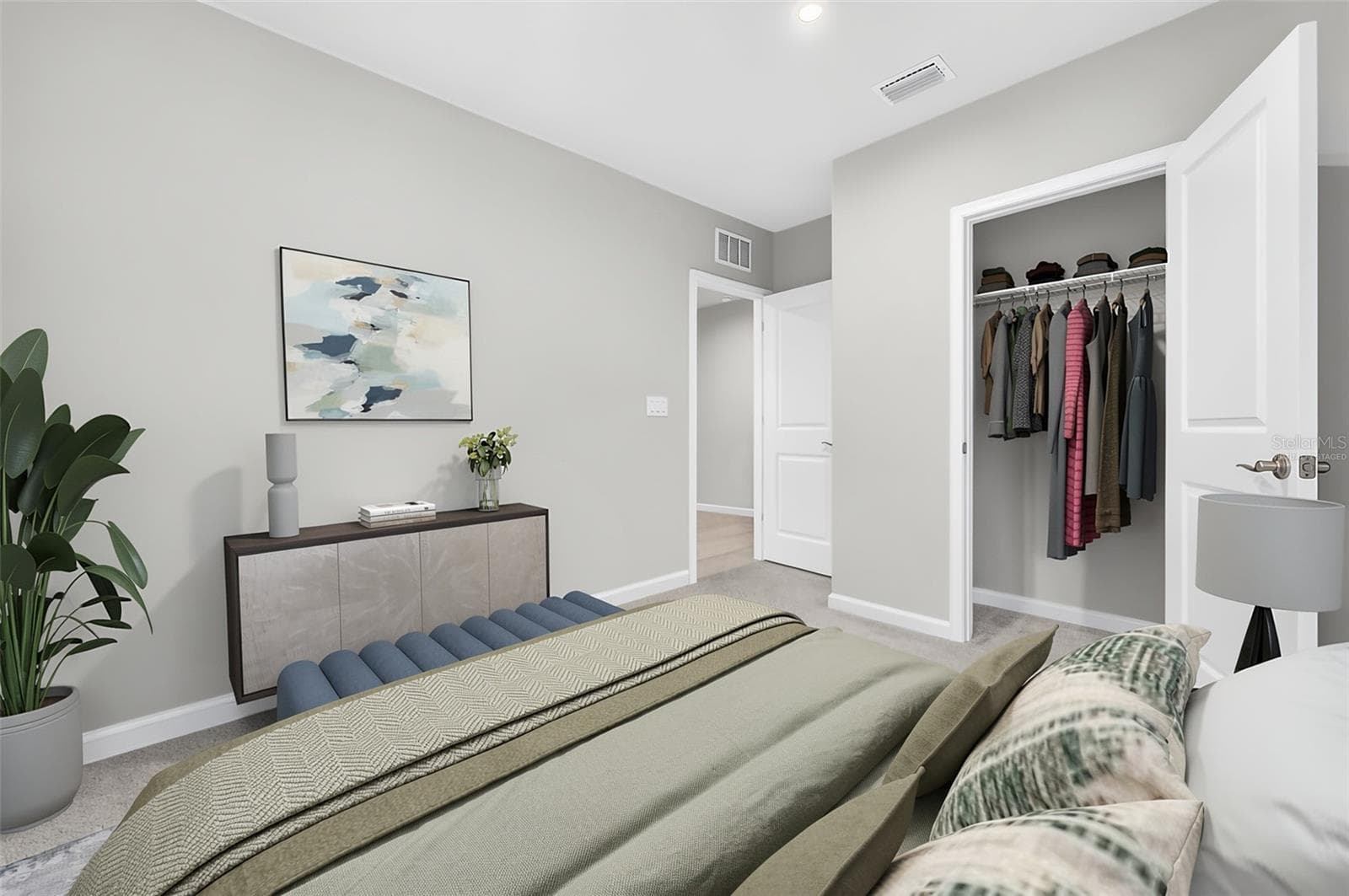 bedroom 3 virtually staged - 306 EAGLE HARBOR WAY, DAYTONA BEACH