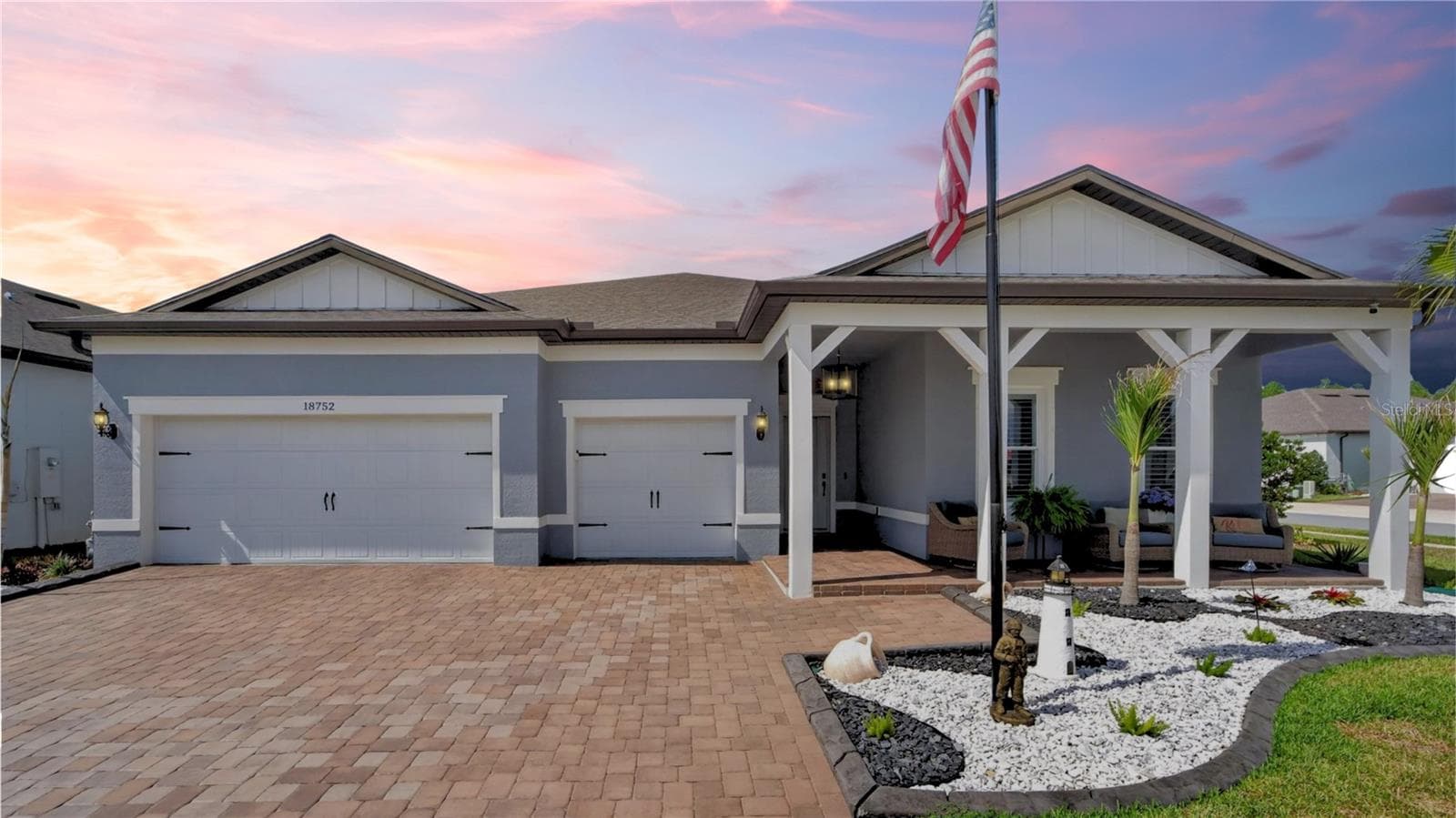 Virtual Sunset at 18752 Horizon Ivy - 18752 HORIZON VIEW PT, LAND O LAKES