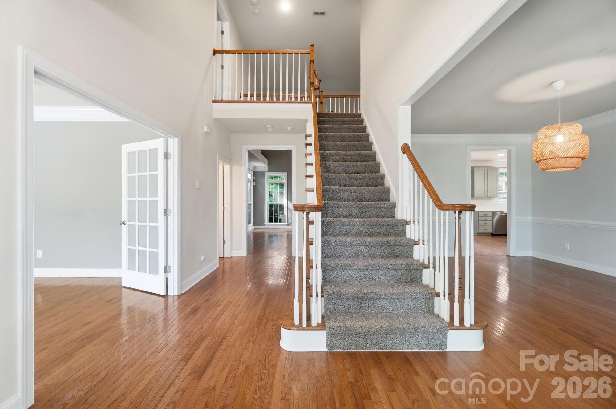 Main Staircase - 9915 Nicole Lane, Charlotte