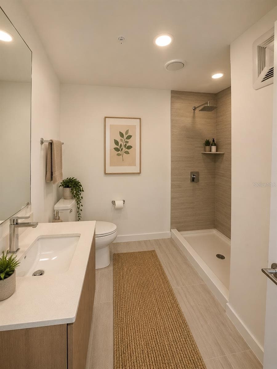Master Bath Virtual Staging - 5579 MILLENIA PARK BLVD #309, ORLANDO