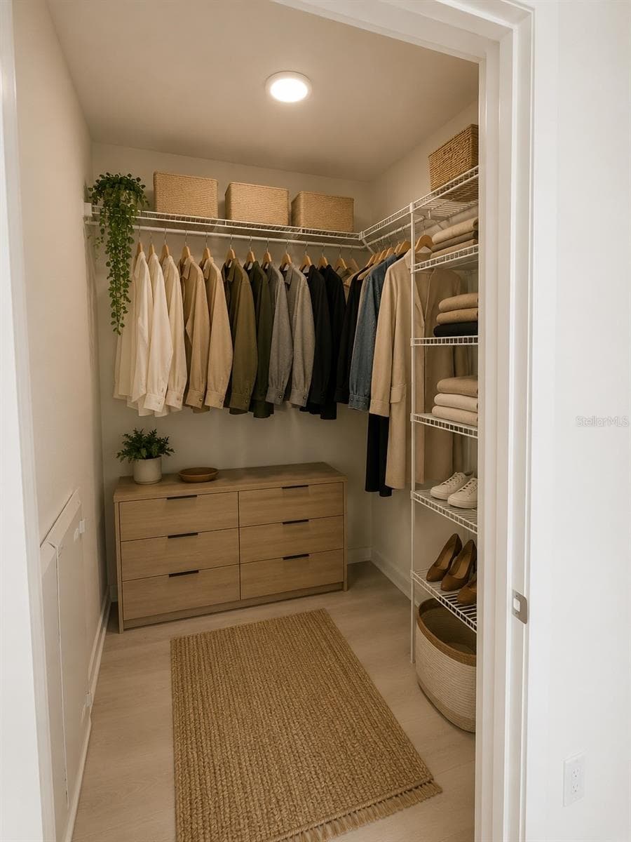 Master Walk In Closet Virtual Staging - 5579 MILLENIA PARK BLVD #309, ORLANDO