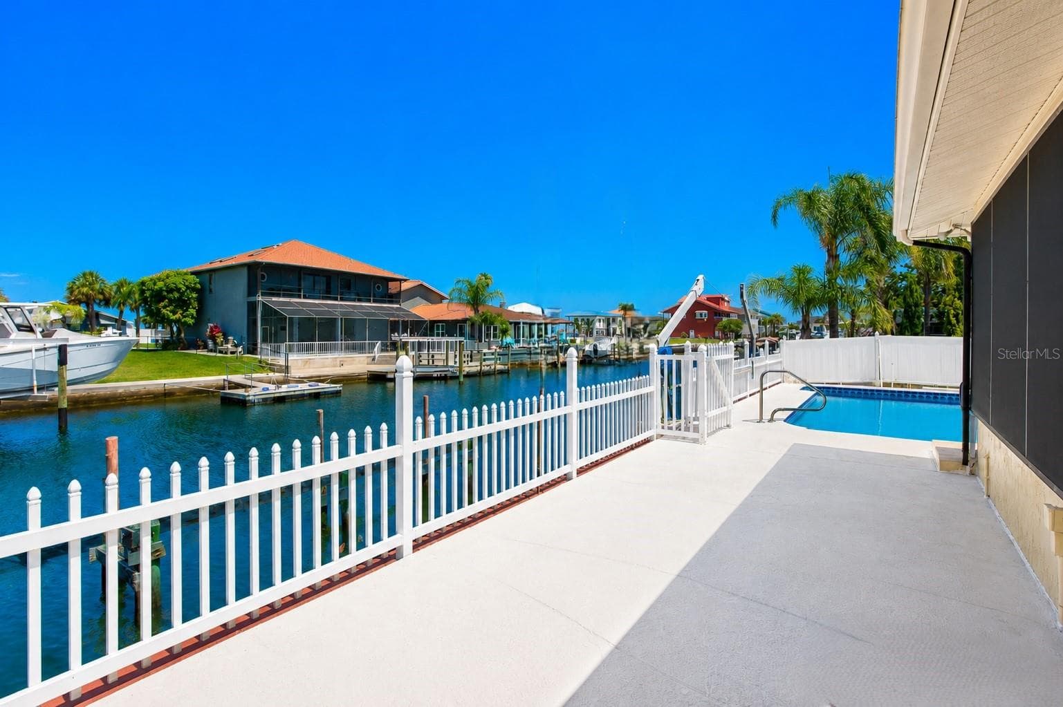 Waterfront pool. - 13525 CLAUDIA DR, HUDSON