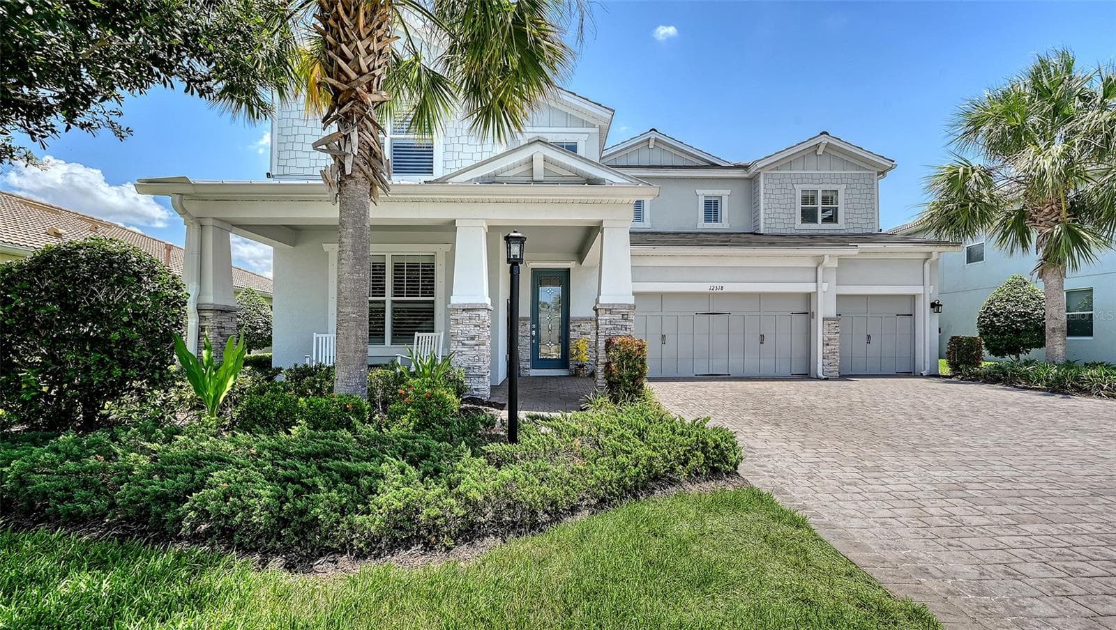 Paver Driveway - 12318 BLUE HILL TRL, BRADENTON
