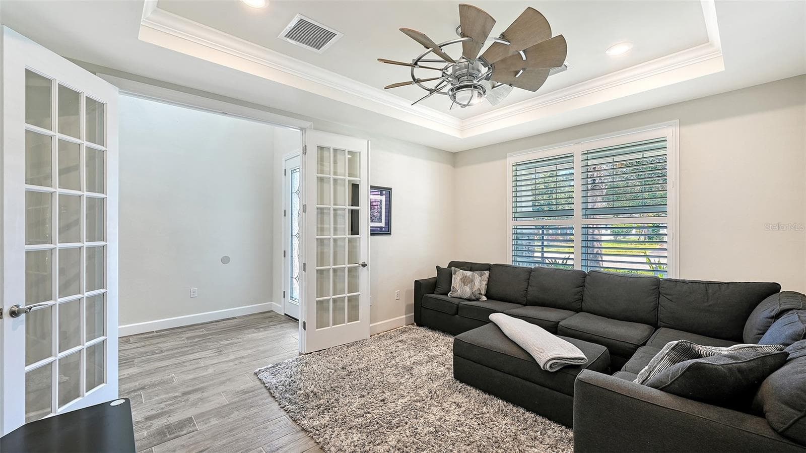 Den/Office with French Doors - 12318 BLUE HILL TRL, BRADENTON
