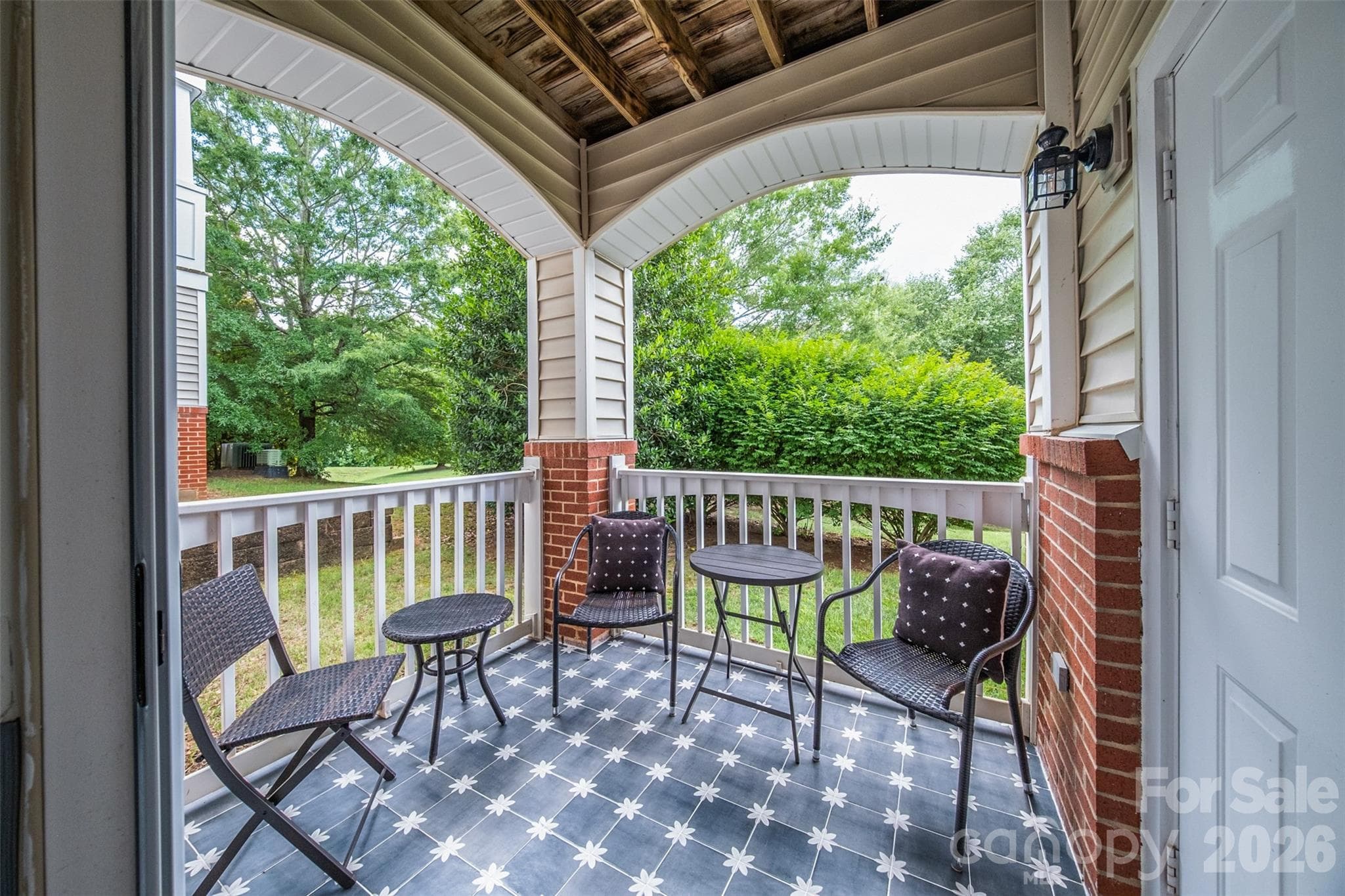 Covered Garden Level Patio - Charlotte