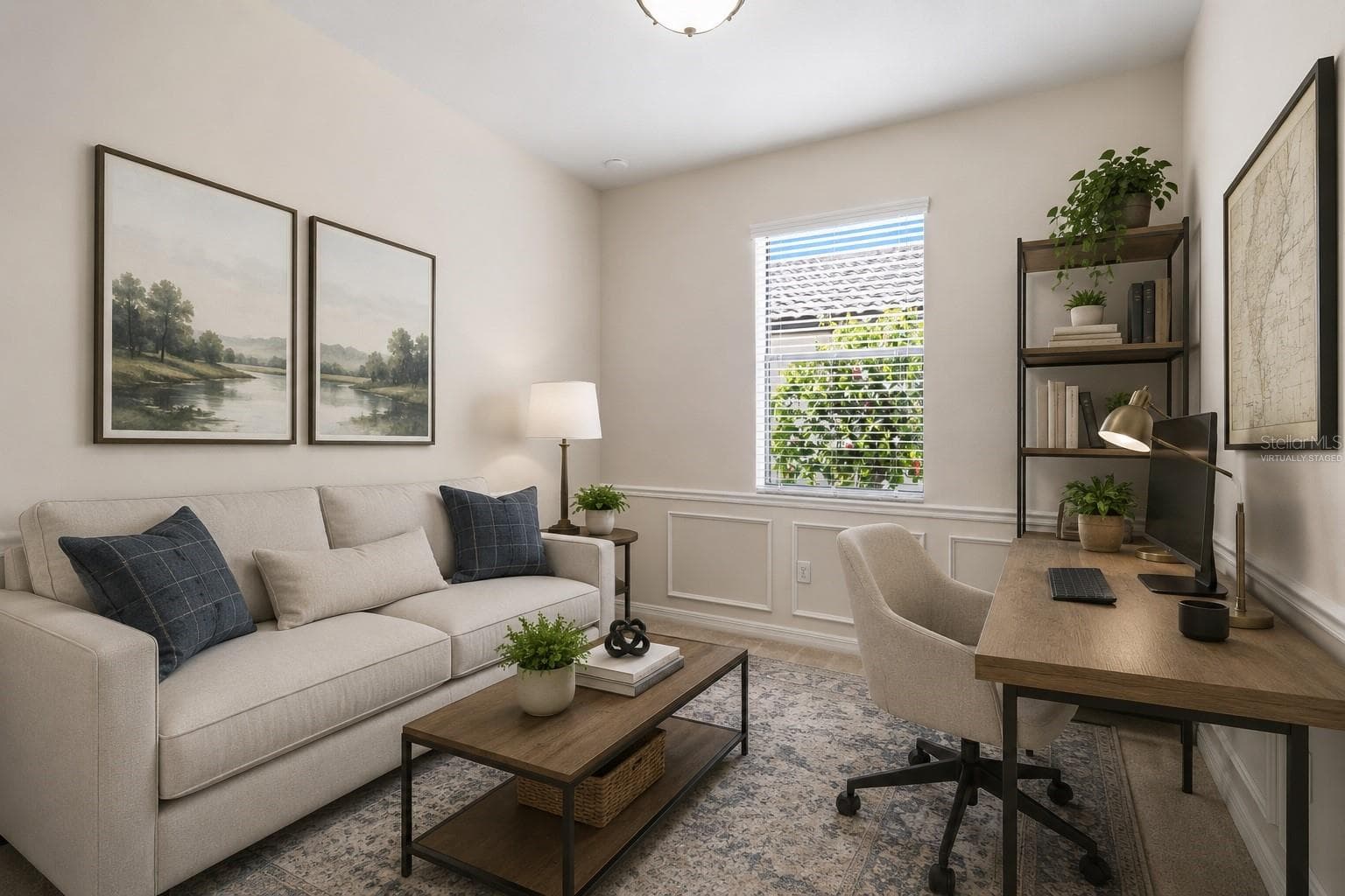 Virtually Staged Den/Flex Room - 6907 QUIET CREEK DR, BRADENTON