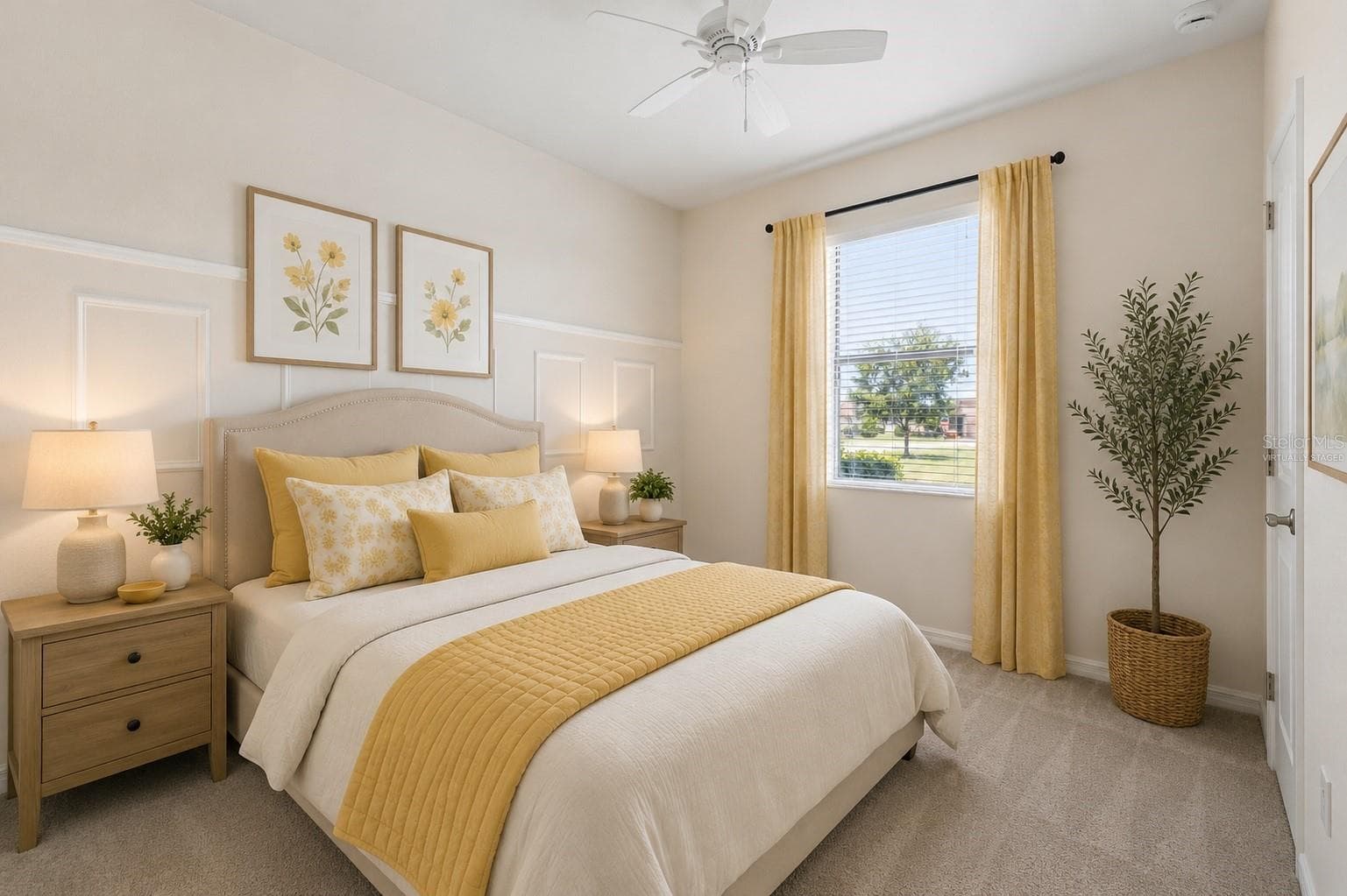 Virtually Staged Guest Bedroom - 6907 QUIET CREEK DR, BRADENTON