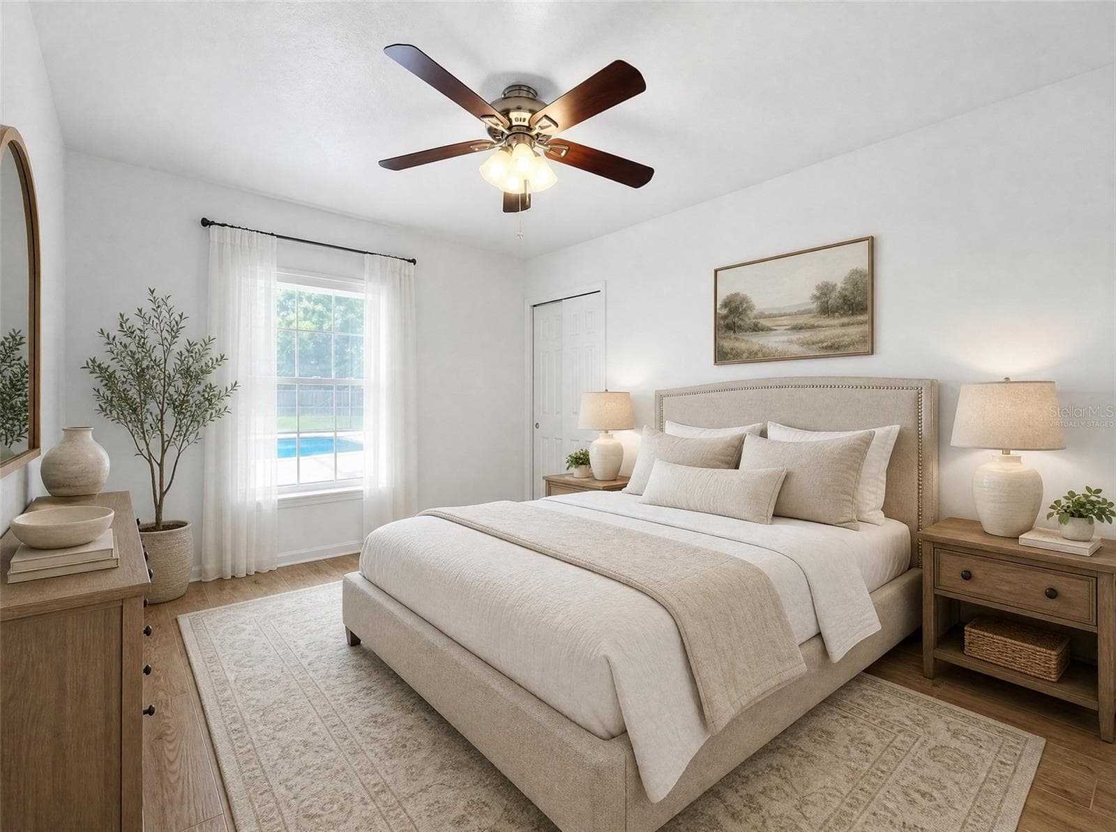 Virtually Staged Pool View Bdrm. #5 off Dining Rm. - 2300 PINE MEADOWS PL, CHULUOTA
