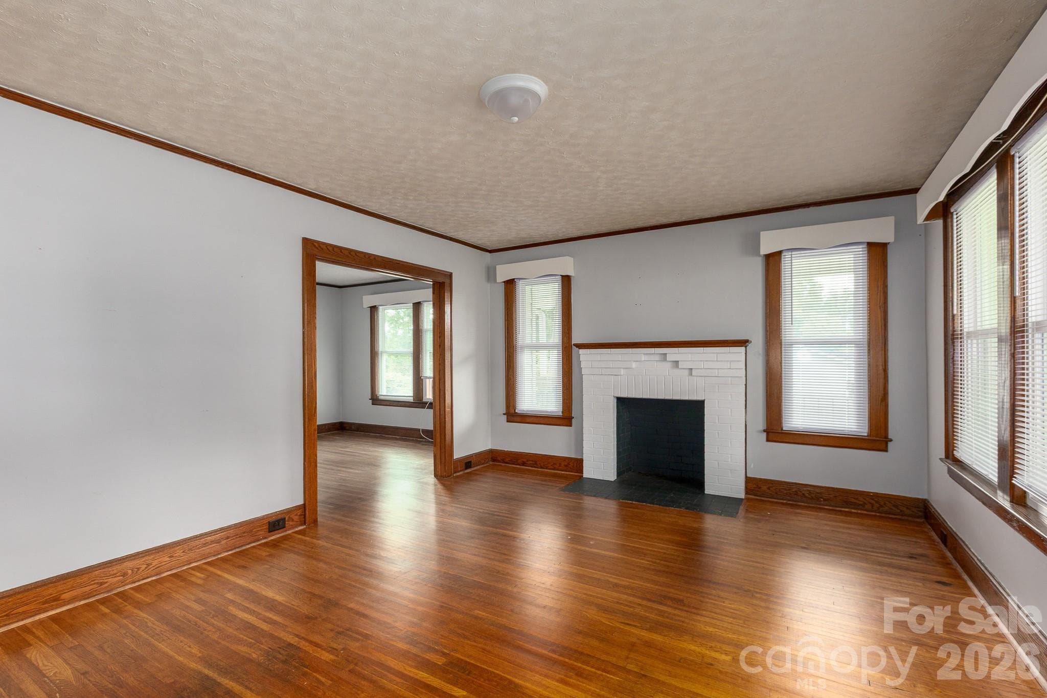 Living room from the front door, looking into the dining room. - 46 Gilkey Street, Marion