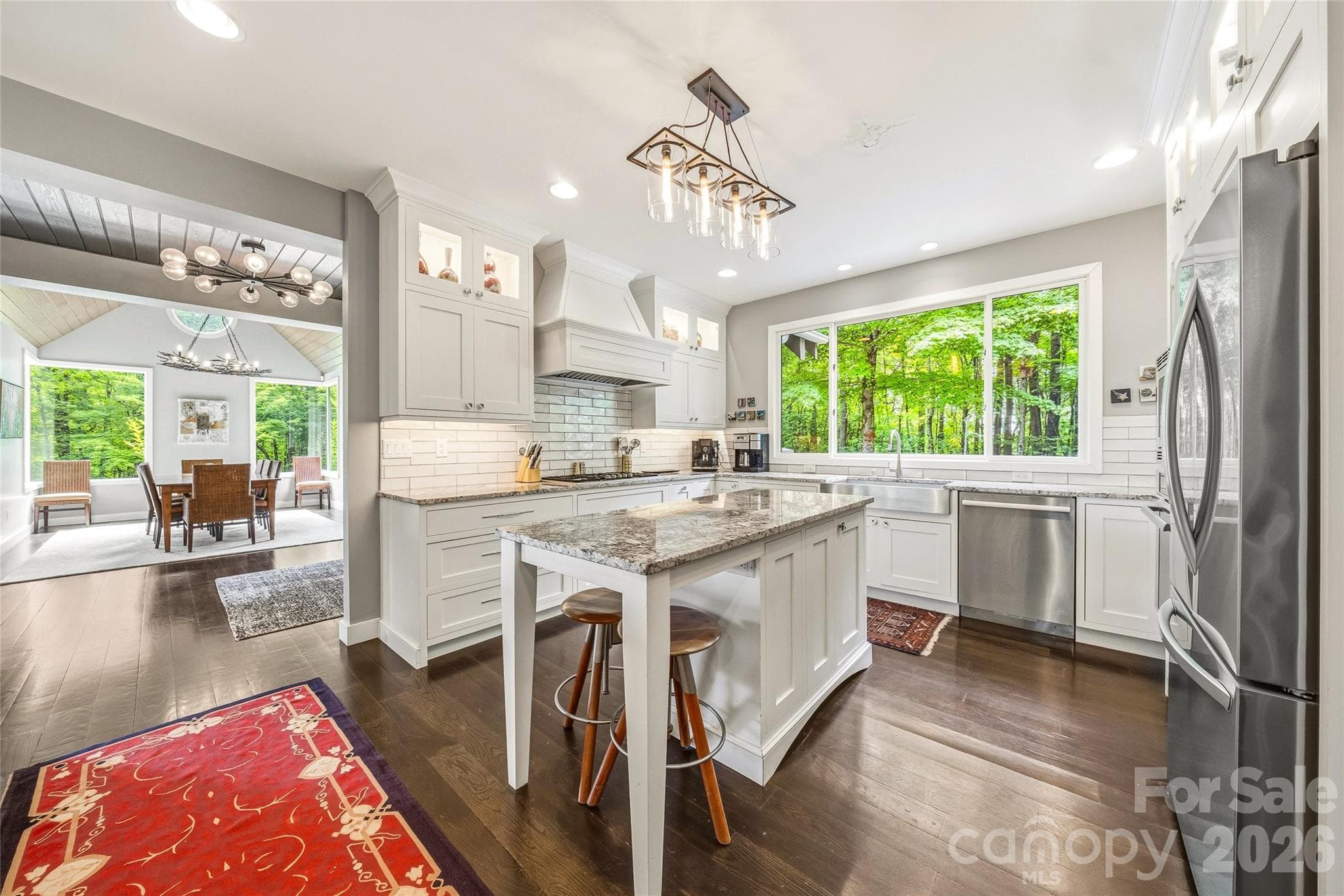 Spacious Kitchen and Dining Room - 233 Tanglewood Lane, Saluda