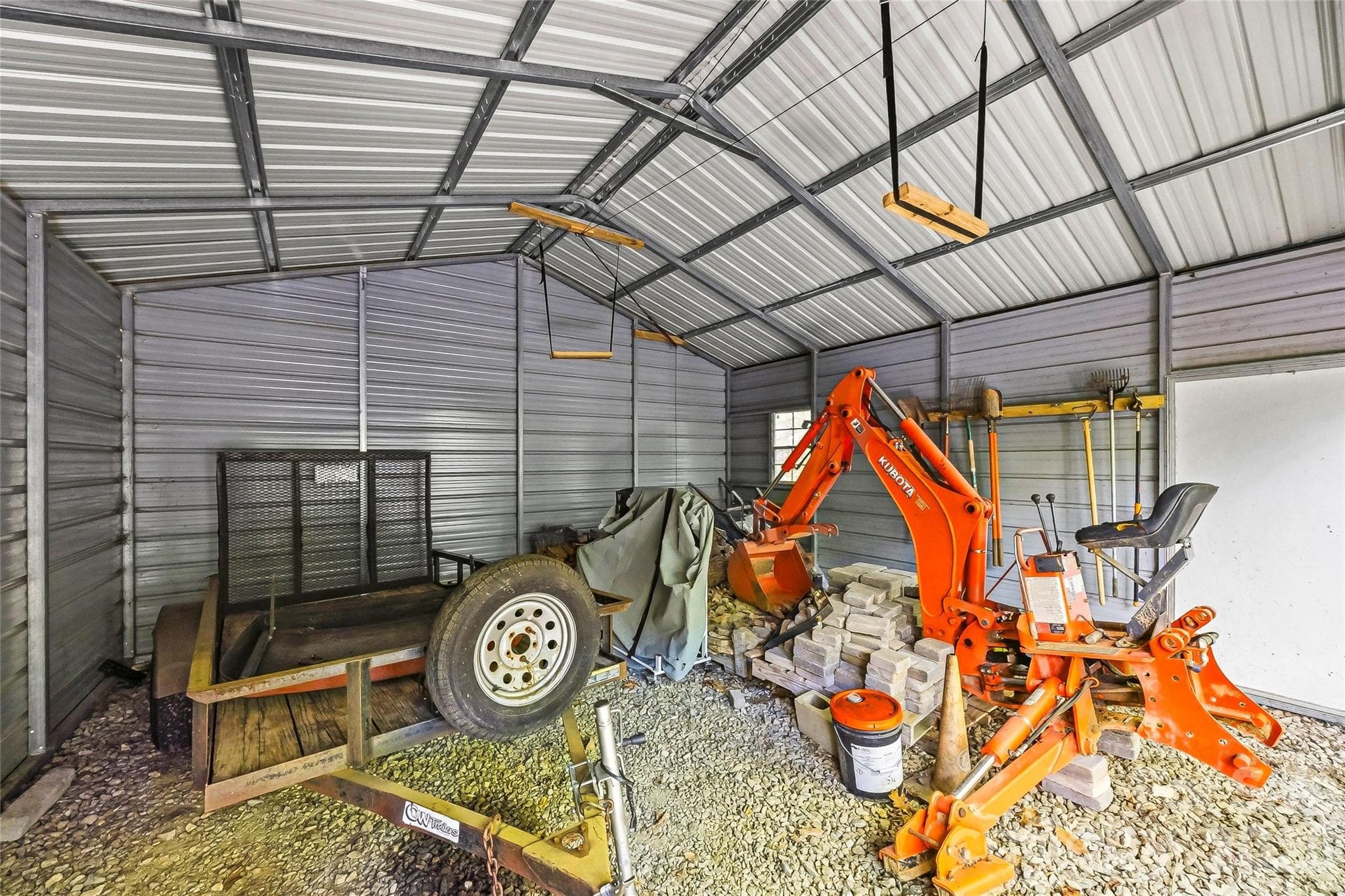 Storage Shed inside - 233 Tanglewood Lane, Saluda