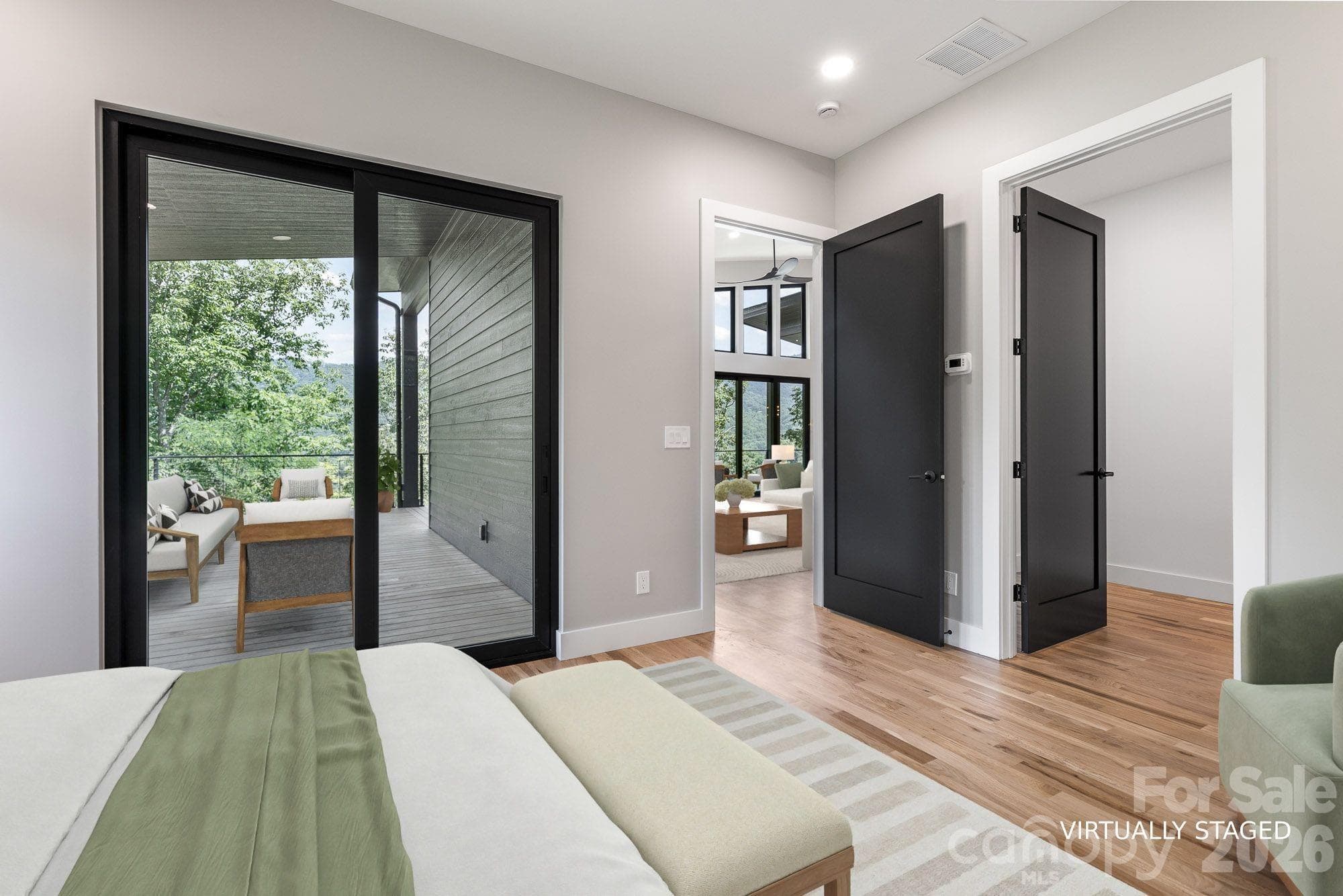Primary suite virtually staged. - 60 King Horn Ridge, Waynesville