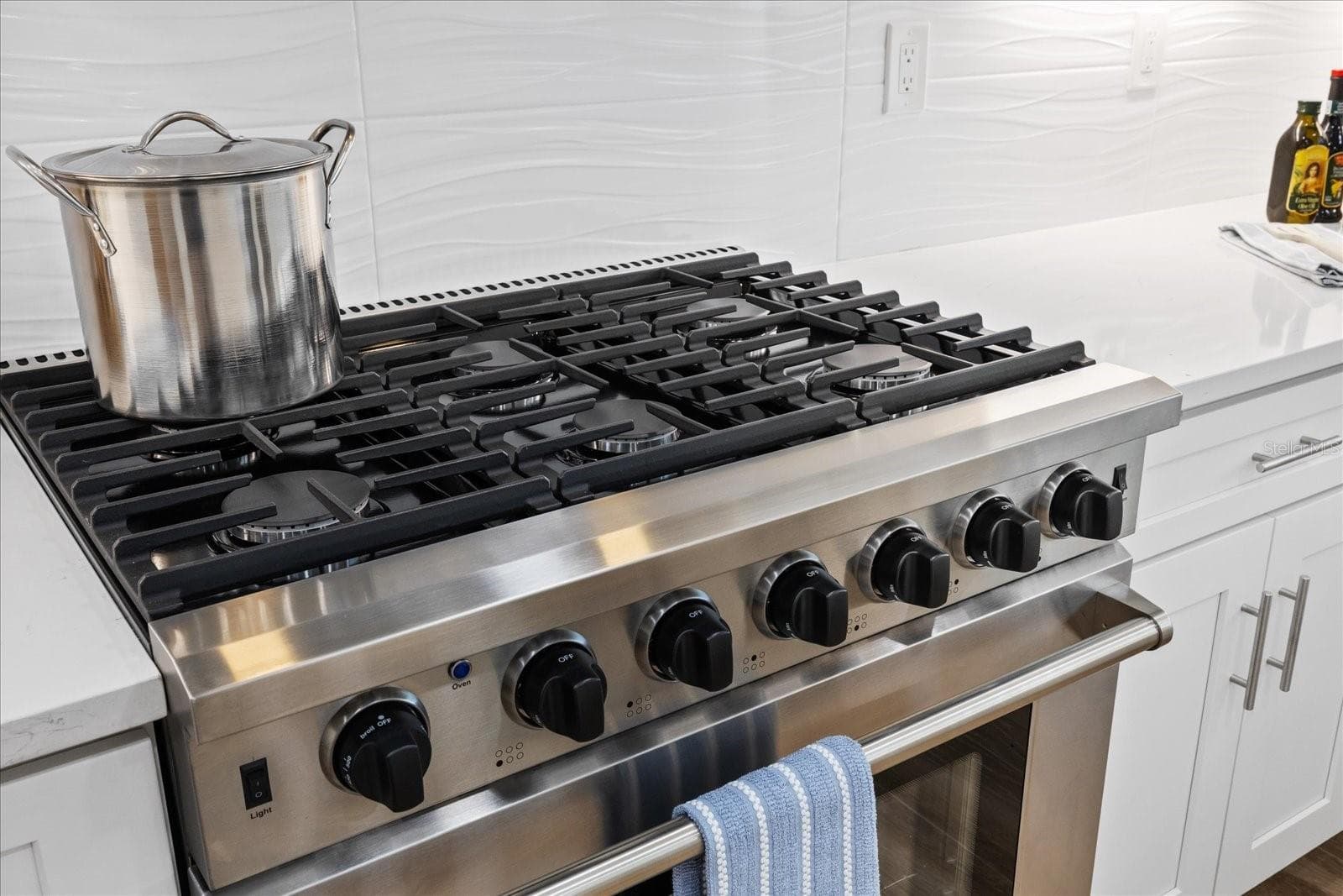 Gourmet propane/gas range - 5623 HULL CT, NEW PORT RICHEY
