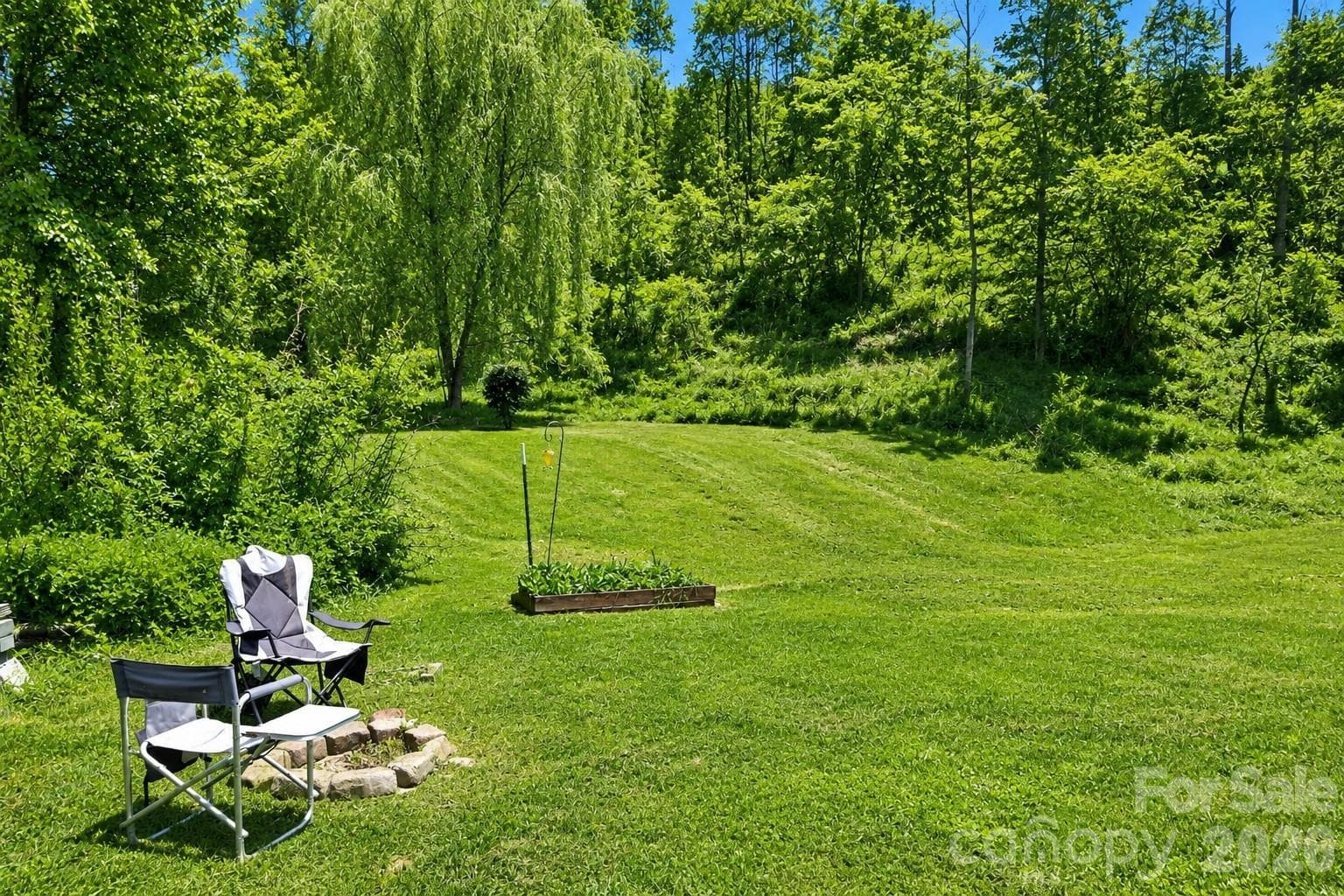 Large back yard offers privacay and usable space for your projects, expansion, etc. - Old Fort