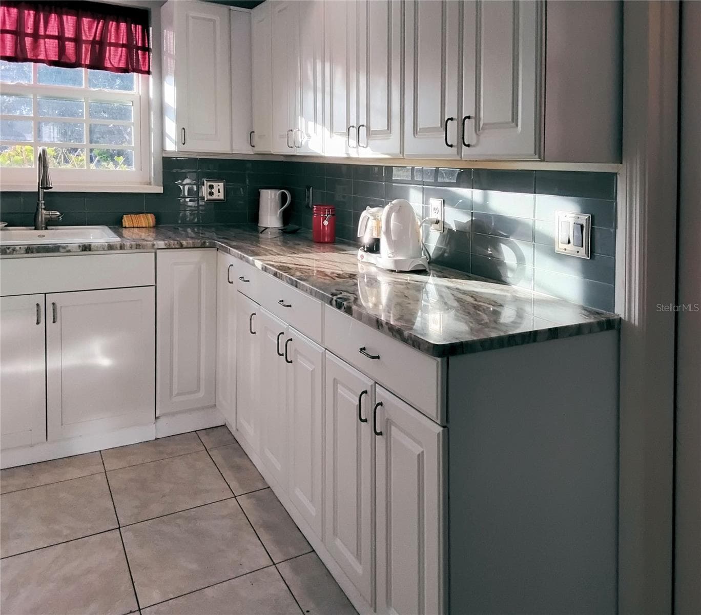 Kitchen cabinets and large sink - 2440 ELKCAM BLVD, PORT CHARLOTTE
