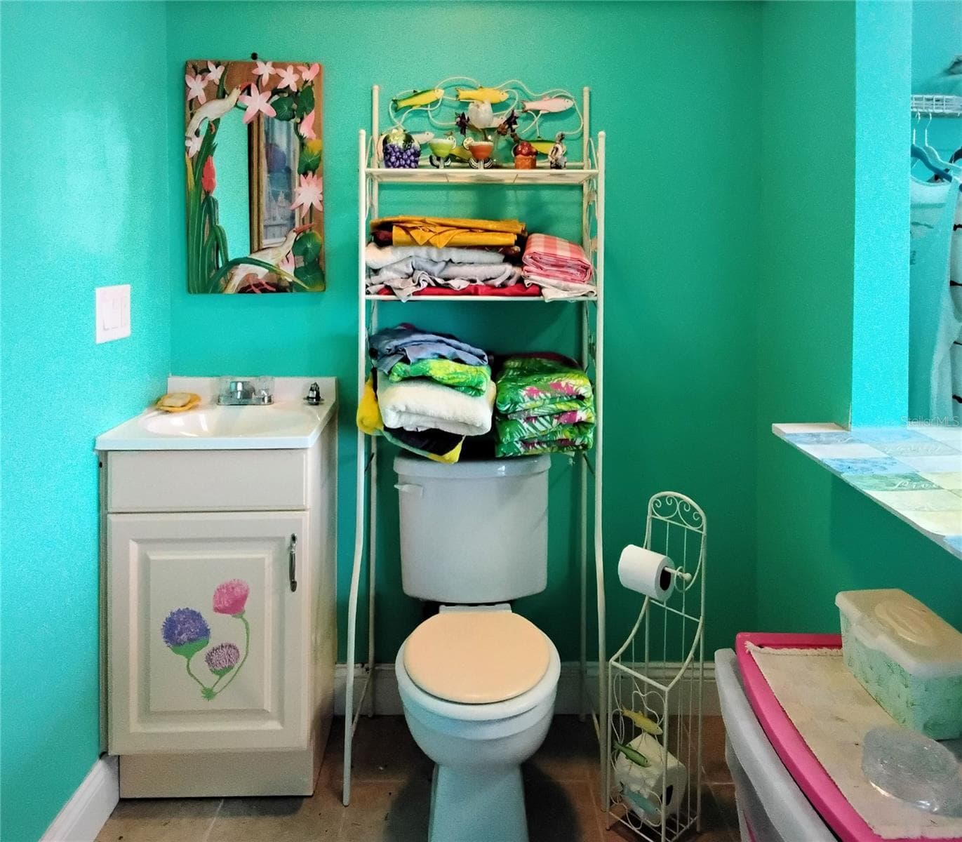 Half bath in laundry room - 2440 ELKCAM BLVD, PORT CHARLOTTE