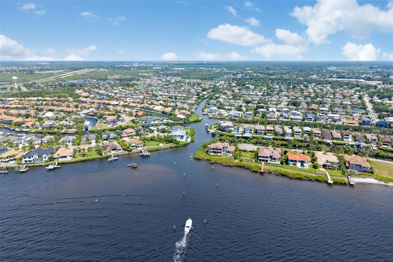 Gorgeous Manatee River, canal leading out to from the backyard 4770 Mainsail Drive - 4770 MAINSAIL DR, BRADENTON