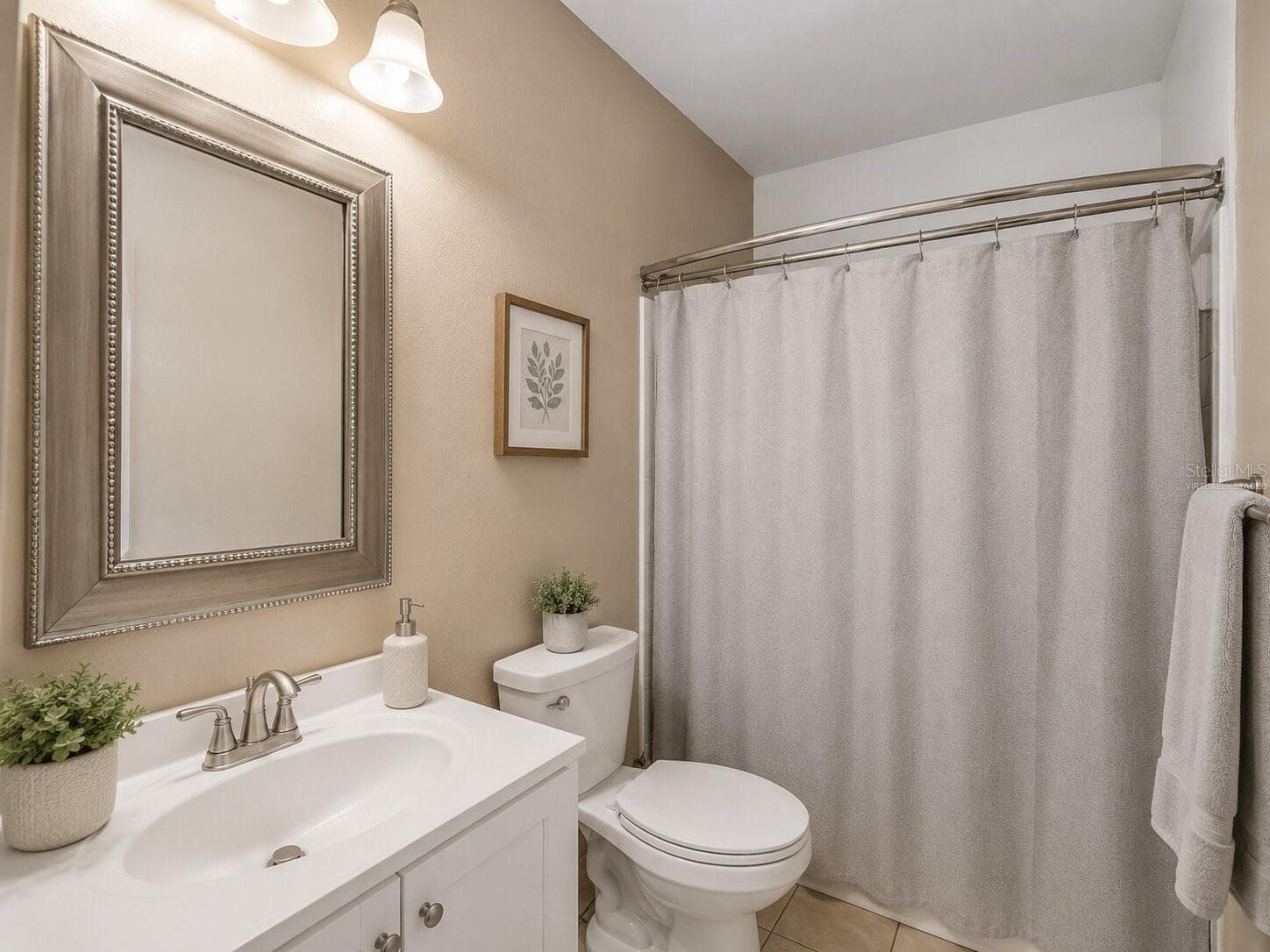 Virtually StagedPrimaryBath_1018RedBayTer_PortCharlotte_CleanFinish_Corner.jpg - 1018 RED BAY TER NW, PORT CHARLOTTE