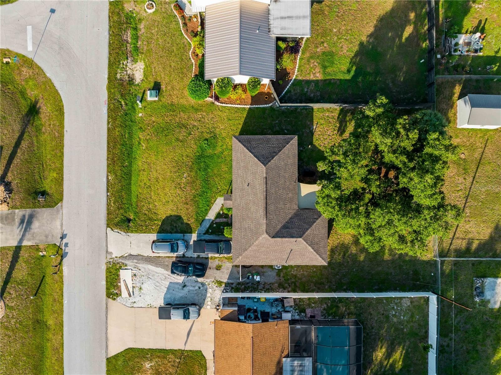 Aerial_1018RedBayTer_PortCharlotte_CornerLot_Overhead.jpg - 1018 RED BAY TER NW, PORT CHARLOTTE