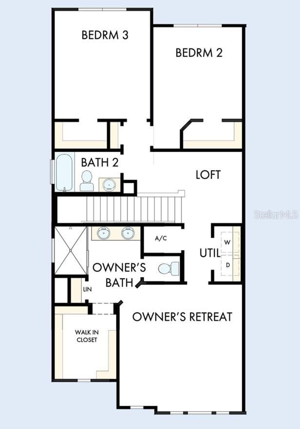 Floor Plan Second Floor - 7199 TIDELAND LN, SARASOTA