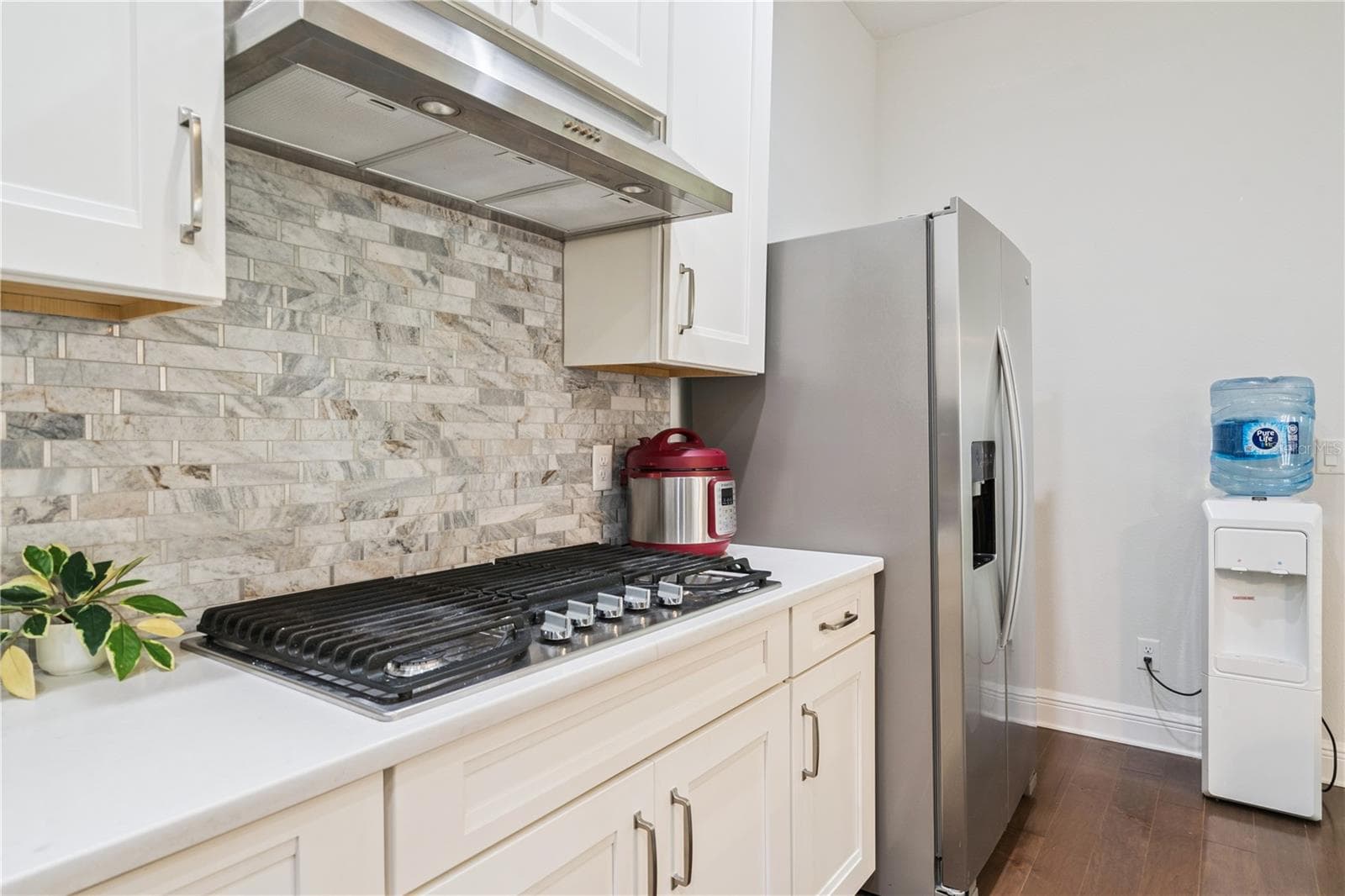 Kitchen - Gas Stove with Exhaust Fan - 15709 SHOREBIRD LN, WINTER GARDEN