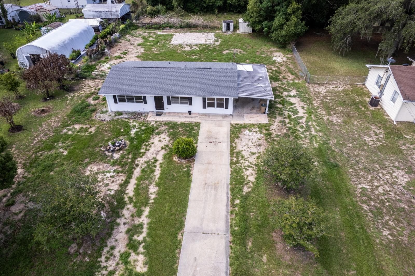 Close aerial - 5222 EAGLES NEST RD, FRUITLAND PARK