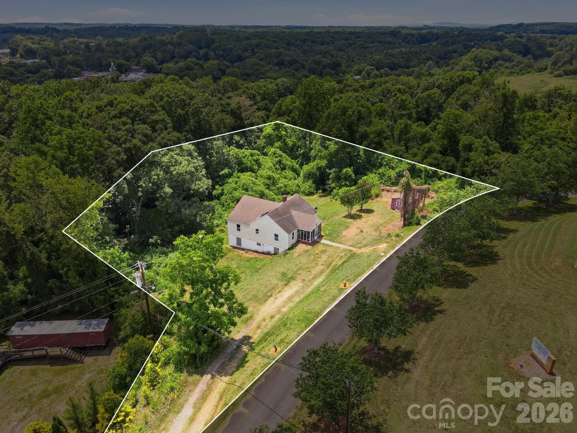 Approx. Lot Line Dimensions - 121 Piedmont Drive, Lawndale